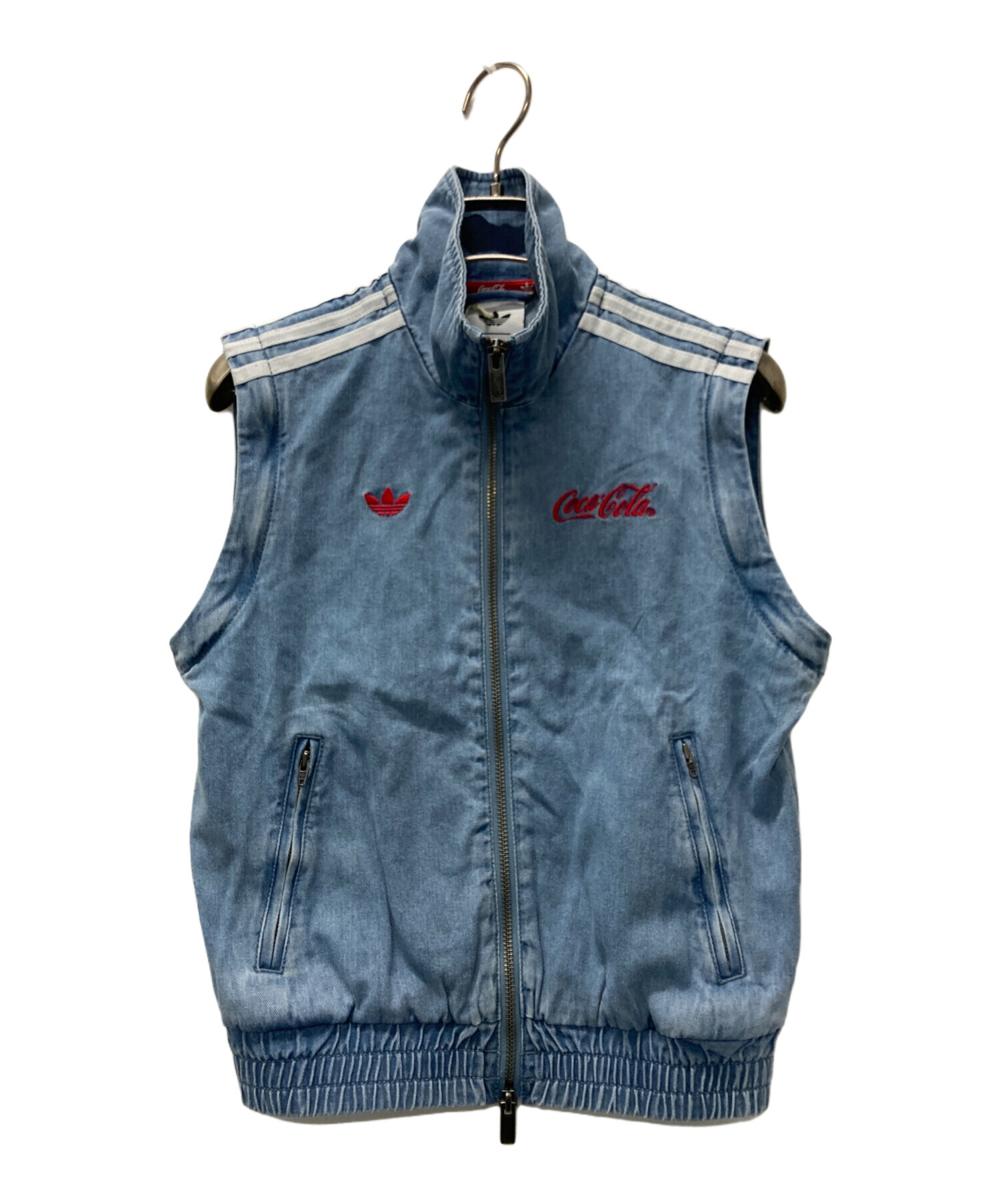 中古・古着通販】adidas (アディダス) デニムジャケット スカイブルー