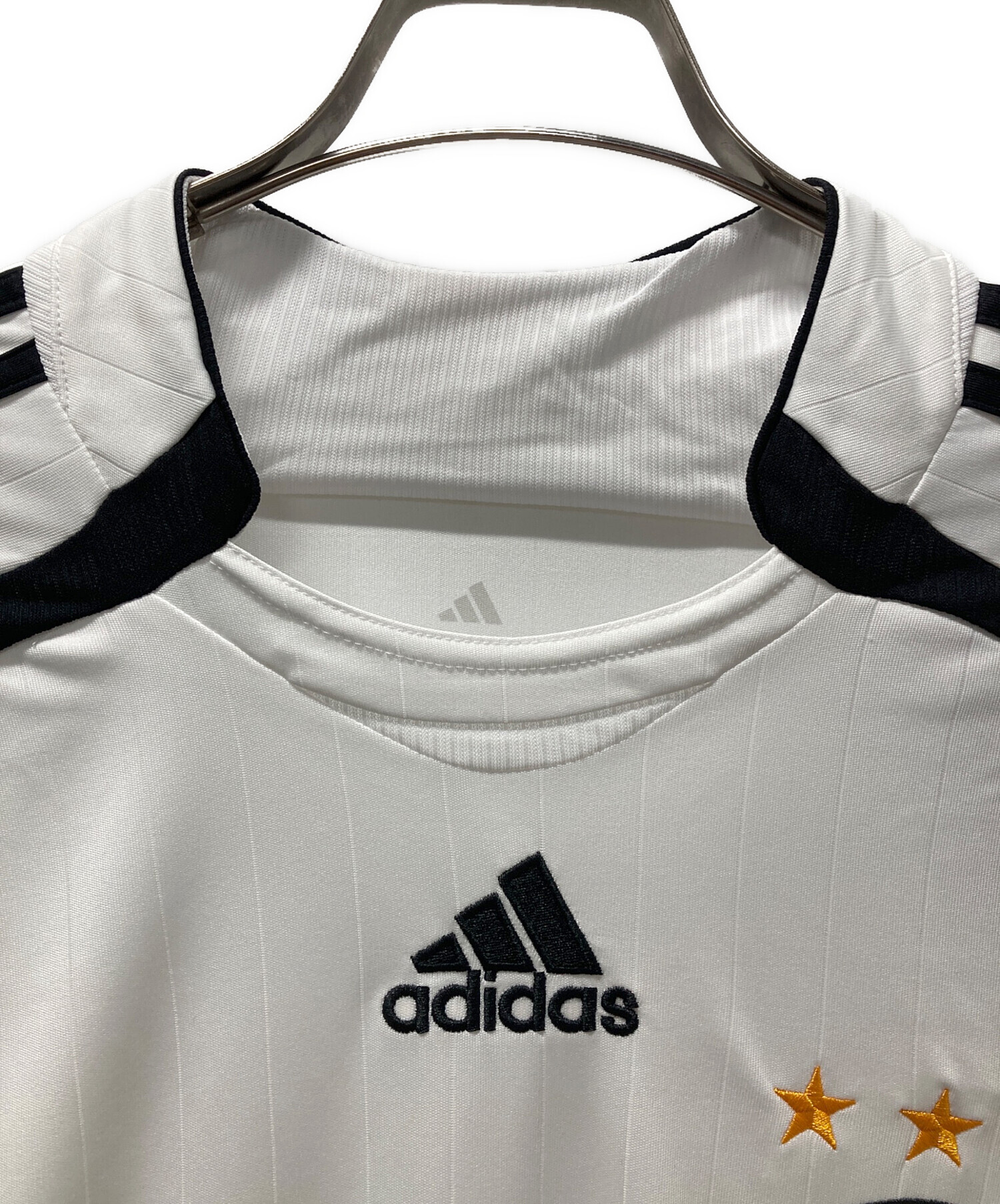 中古・古着通販】adidas (アディダス) ゲームシャツ ホワイト サイズ
