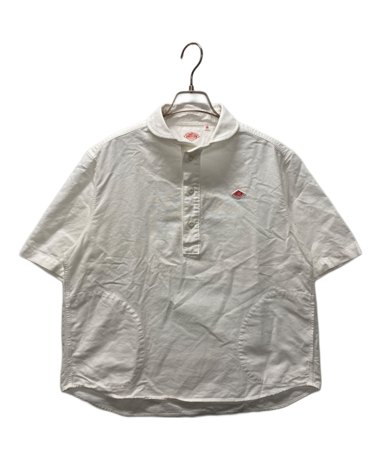 中古・古着通販】DANTON (ダントン) 半袖シャツ ホワイト サイズ:36