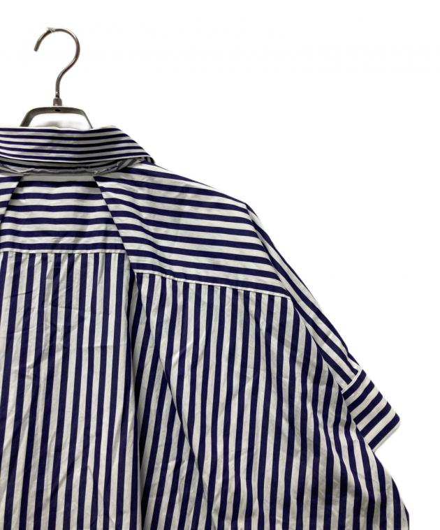 sacai Thomas Mason ストライプ 半袖シャツ 2 新品に近い美品 sacai Thomas Mason ストライプ 半袖シャツ 2 新品に近い美品 中古