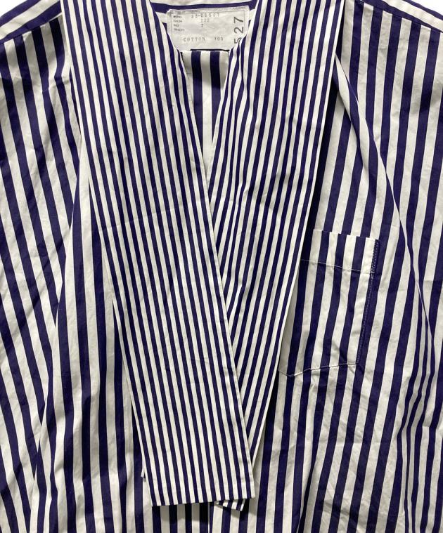 sacai Thomas Mason ストライプ 半袖シャツ 2 新品に近い美品 中古