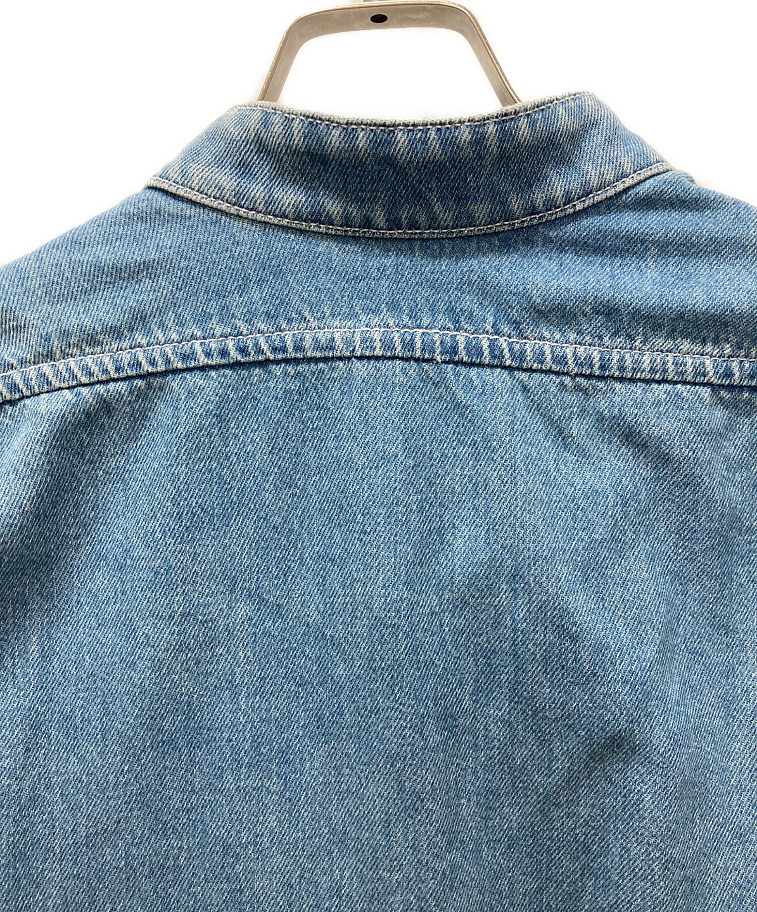 中古・古着通販】LOEWE (ロエベ) フリンジデニムジャケット スカイ