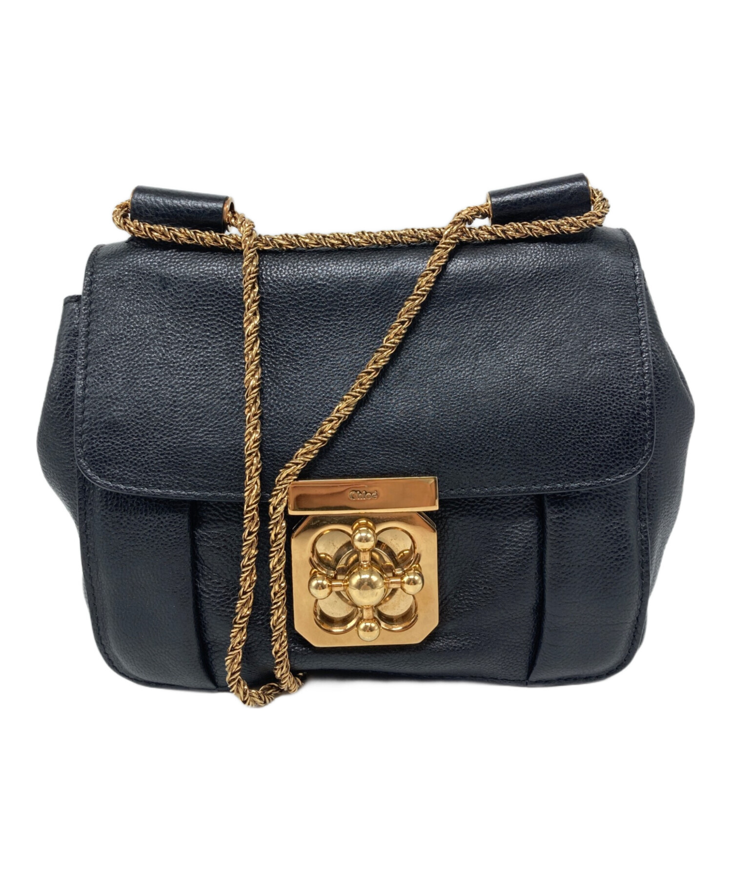 【中古】 くものちゅいえこ 中古・古着通販】Chloe (クロエ) チェーンショルダーバッグ ブラック