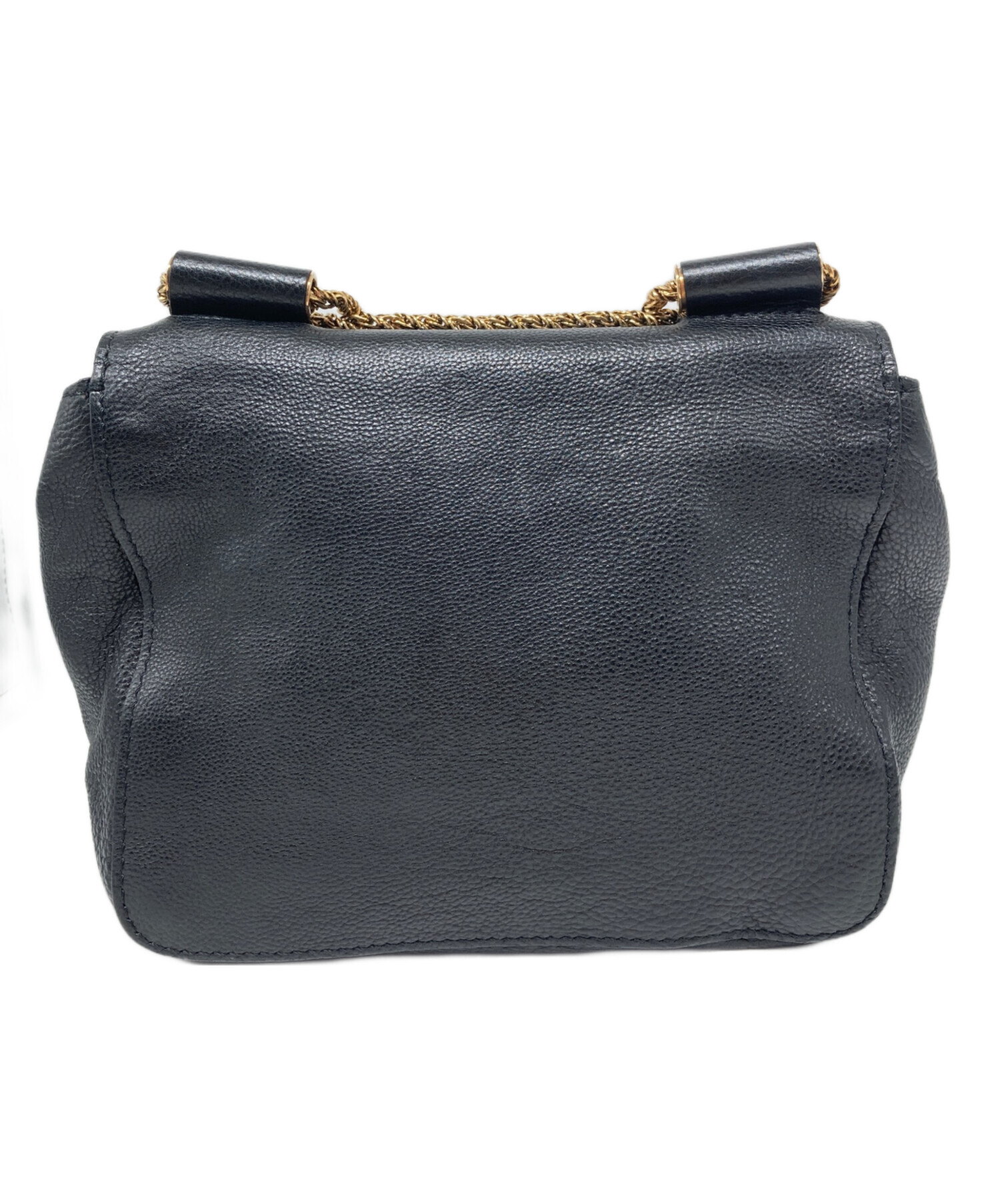 【中古】 くものちゅいえこ 中古・古着通販】Chloe (クロエ) チェーンショルダーバッグ ブラック