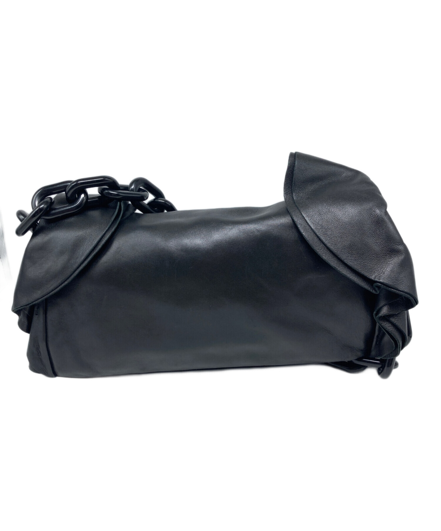 中古・古着通販】PRADA (プラダ) チェーンハンドバッグ ブラック