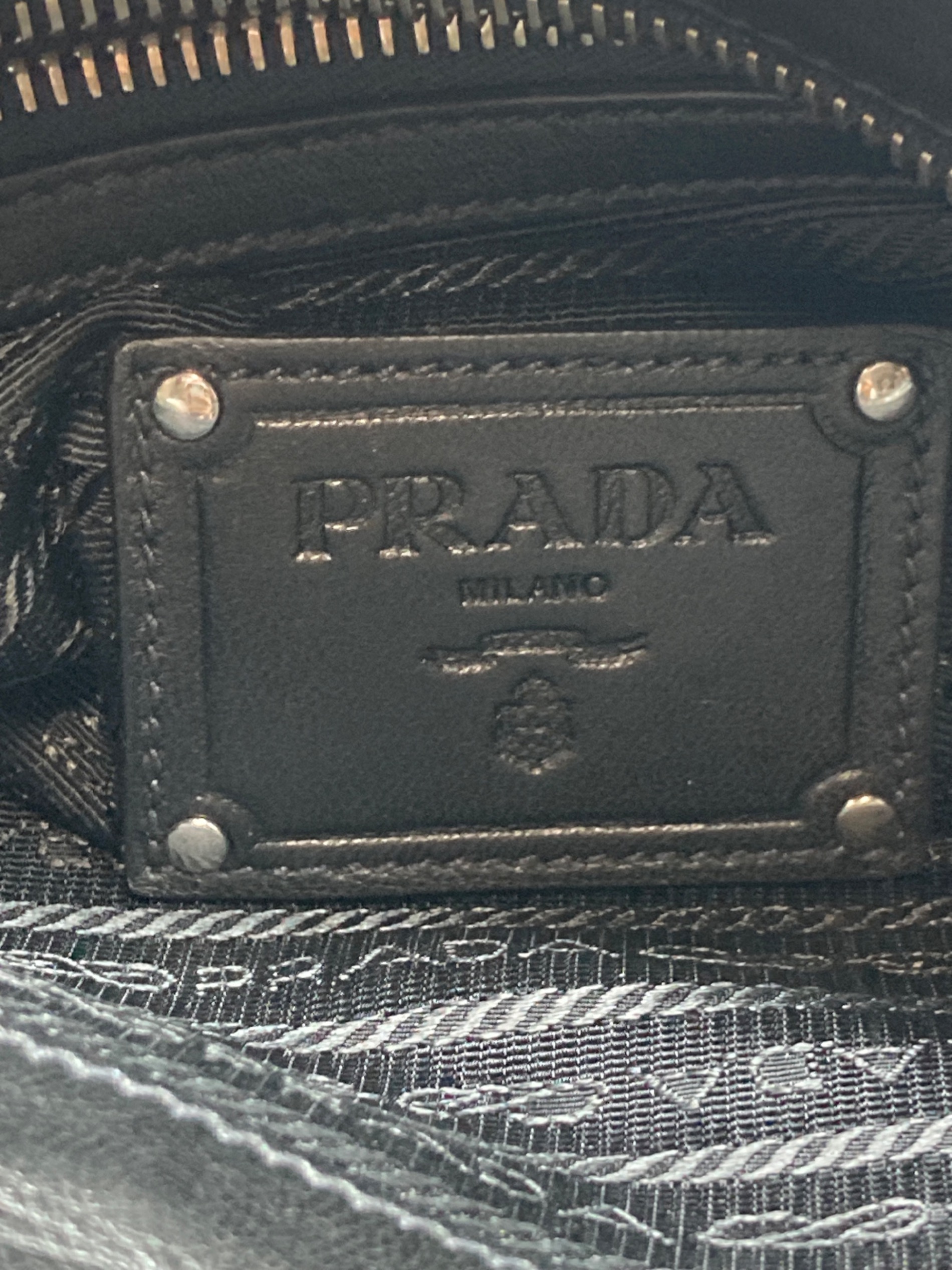 中古・古着通販】PRADA (プラダ) チェーンハンドバッグ ブラック