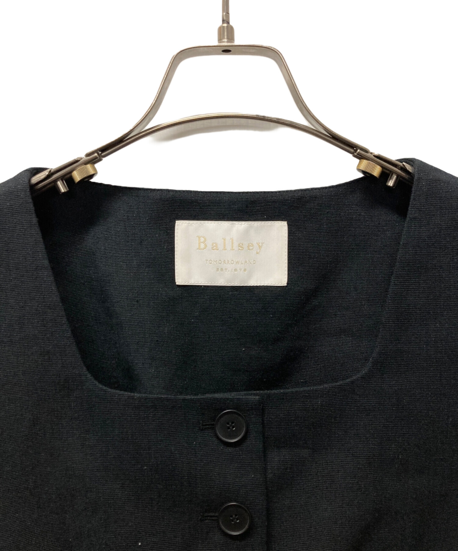 完売品 2025SS Ballseyラメミックスストレッチ スクエアネックジレ 中古・古着通販】BALLSEY (ボールジィ) ラメミックスストレッチ