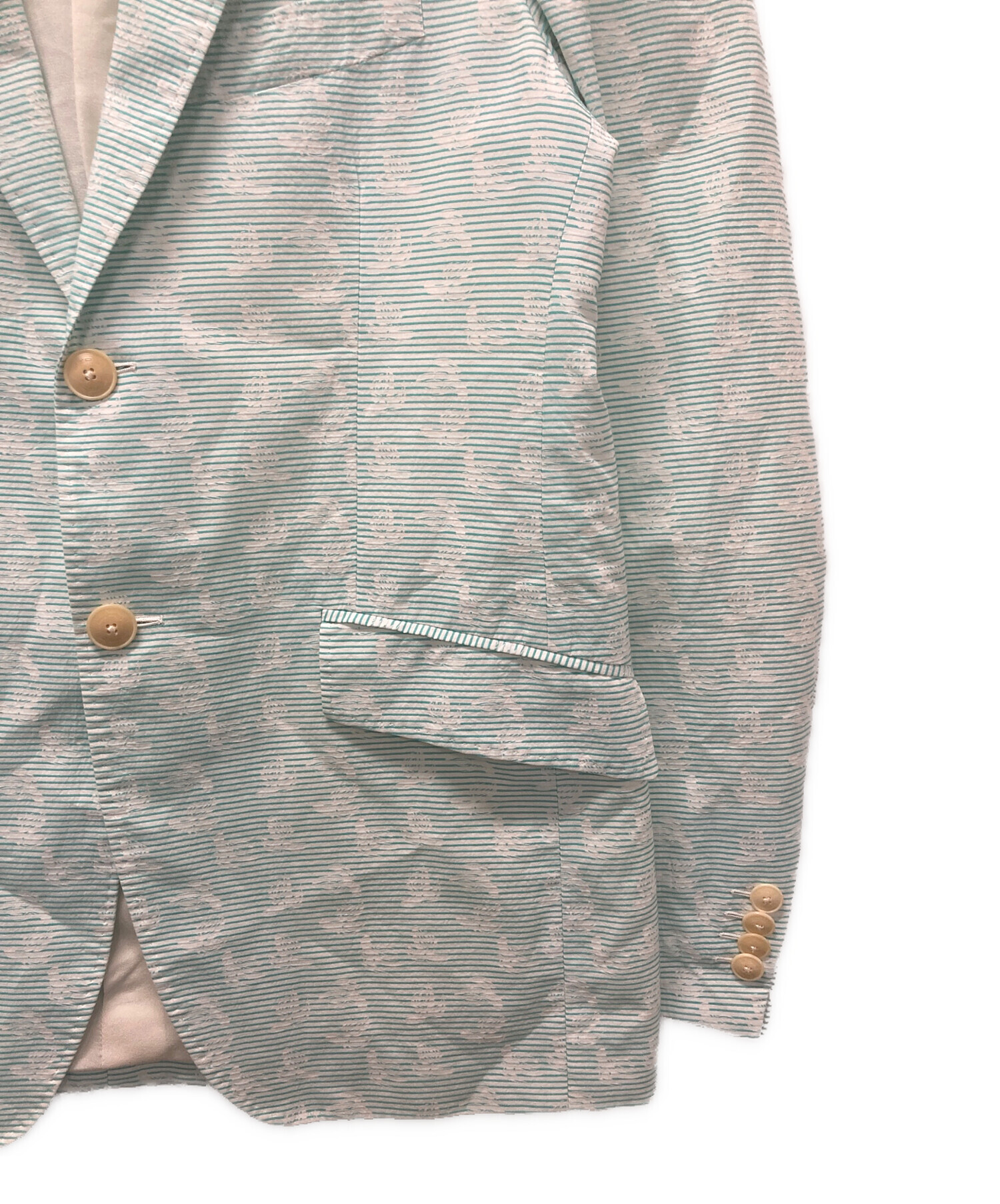 中古・古着通販】ETRO (エトロ) コットンシルクテーラードジャケット 