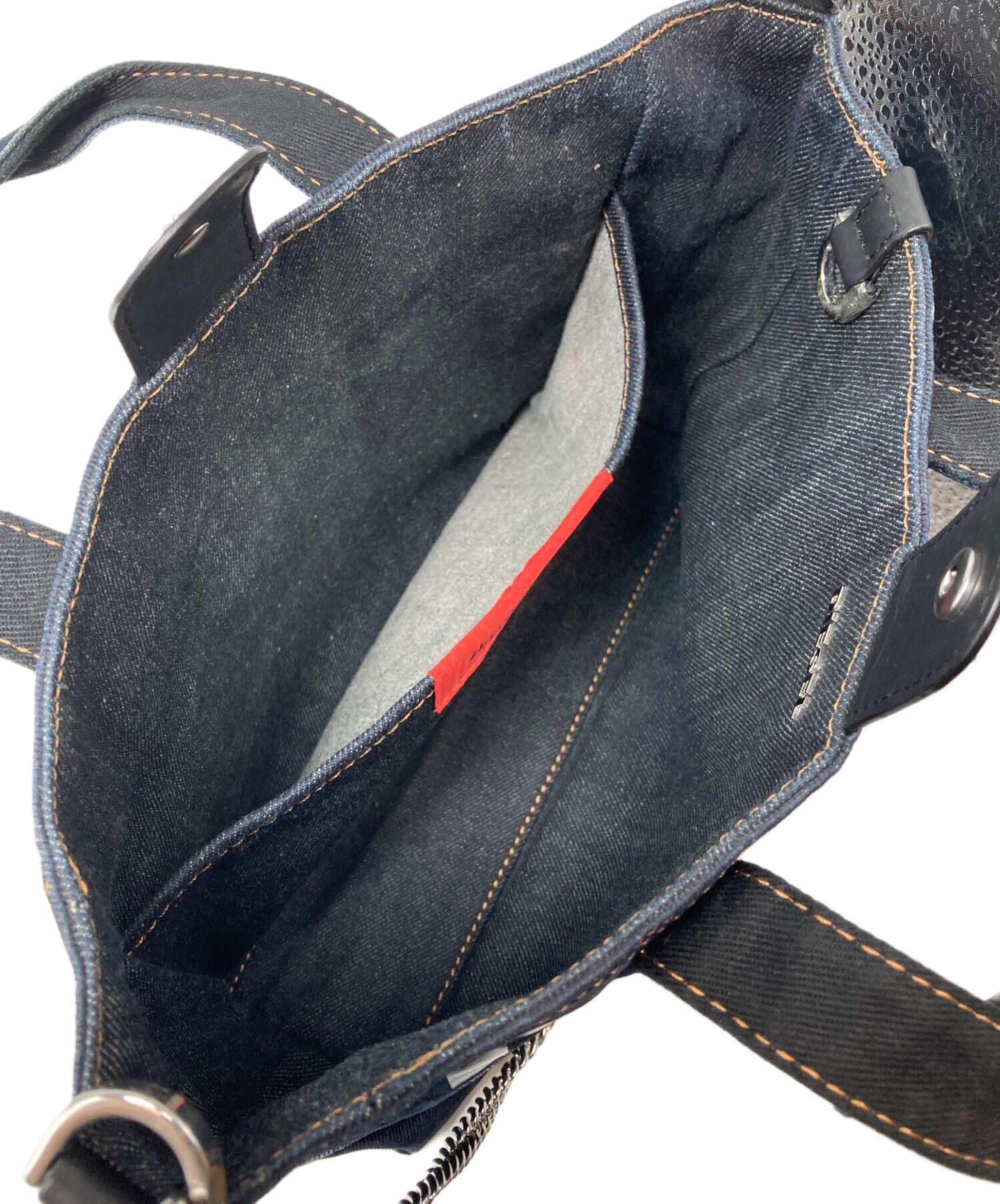 中古・古着通販】DIESEL (ディーゼル) ロゴデニム チェーン2WAY