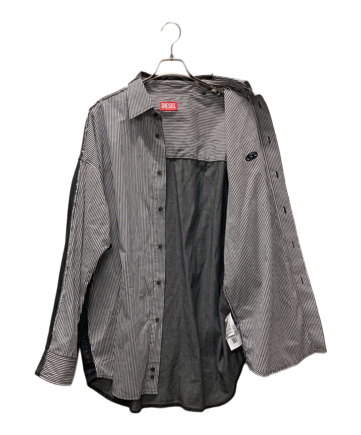 中古・古着通販】DIESEL (ディーゼル) S-WARH-STRIPE/デニム切替