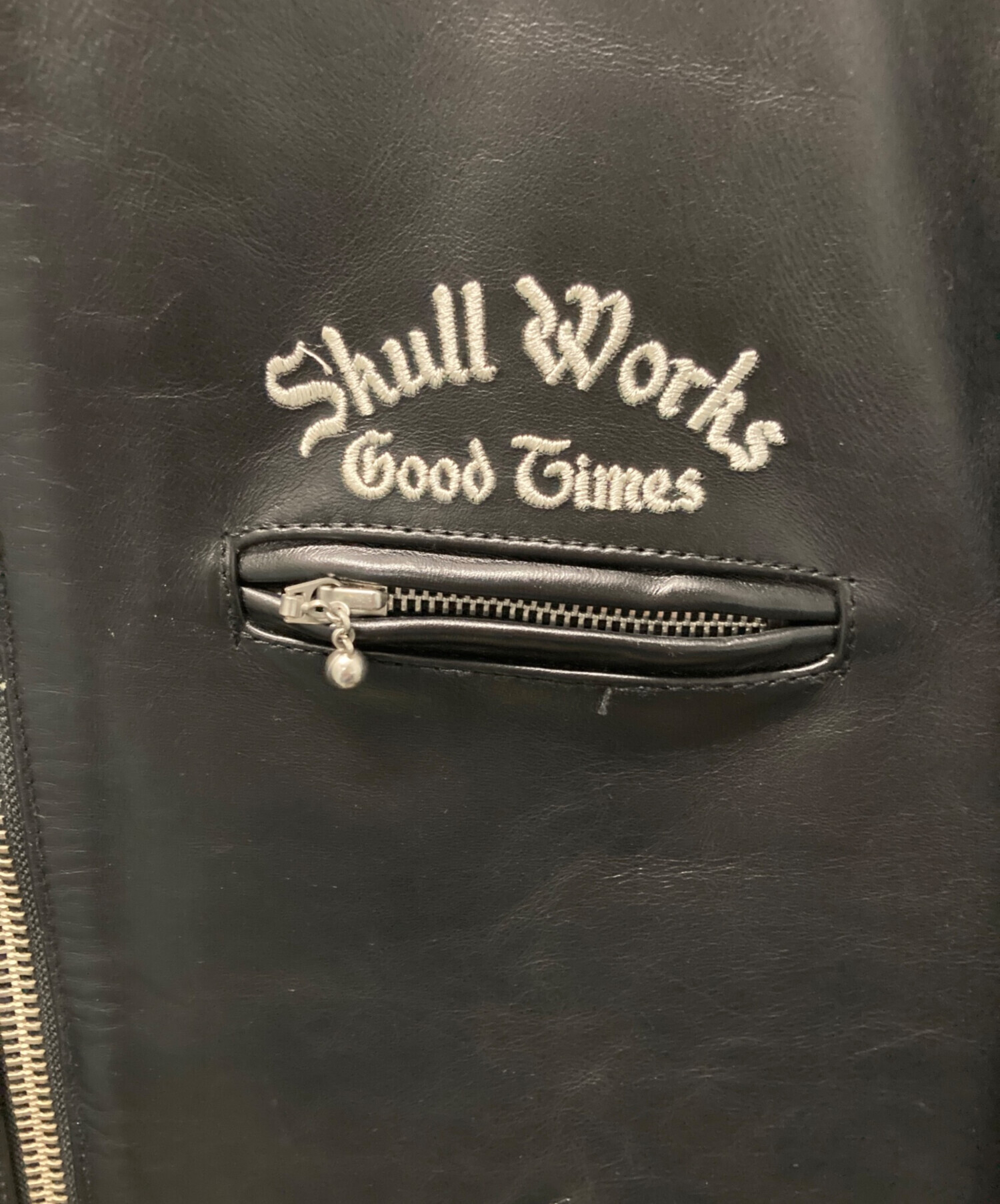 中古・古着通販】SKULL WORKS (スカルワークス) スカル刺繍シングル