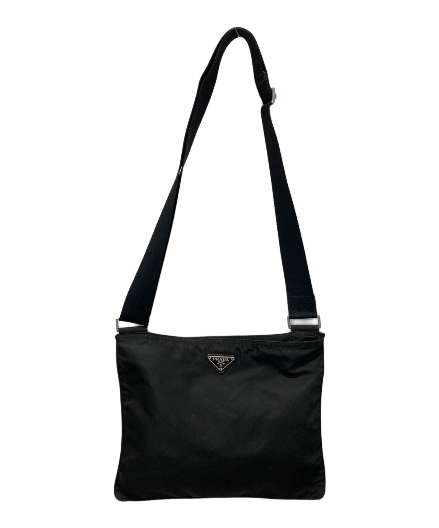 中古・古着通販】PRADA (プラダ) ナイロンスクエアショルダーバッグ 