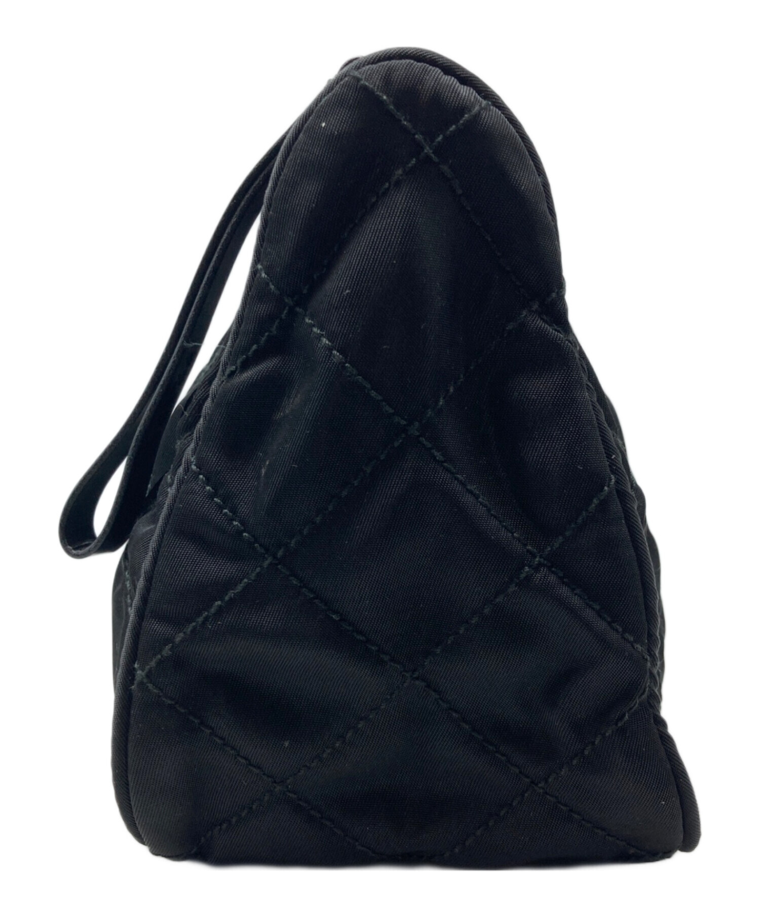 中古・古着通販】PRADA (プラダ) キルティングポーチ ブラック