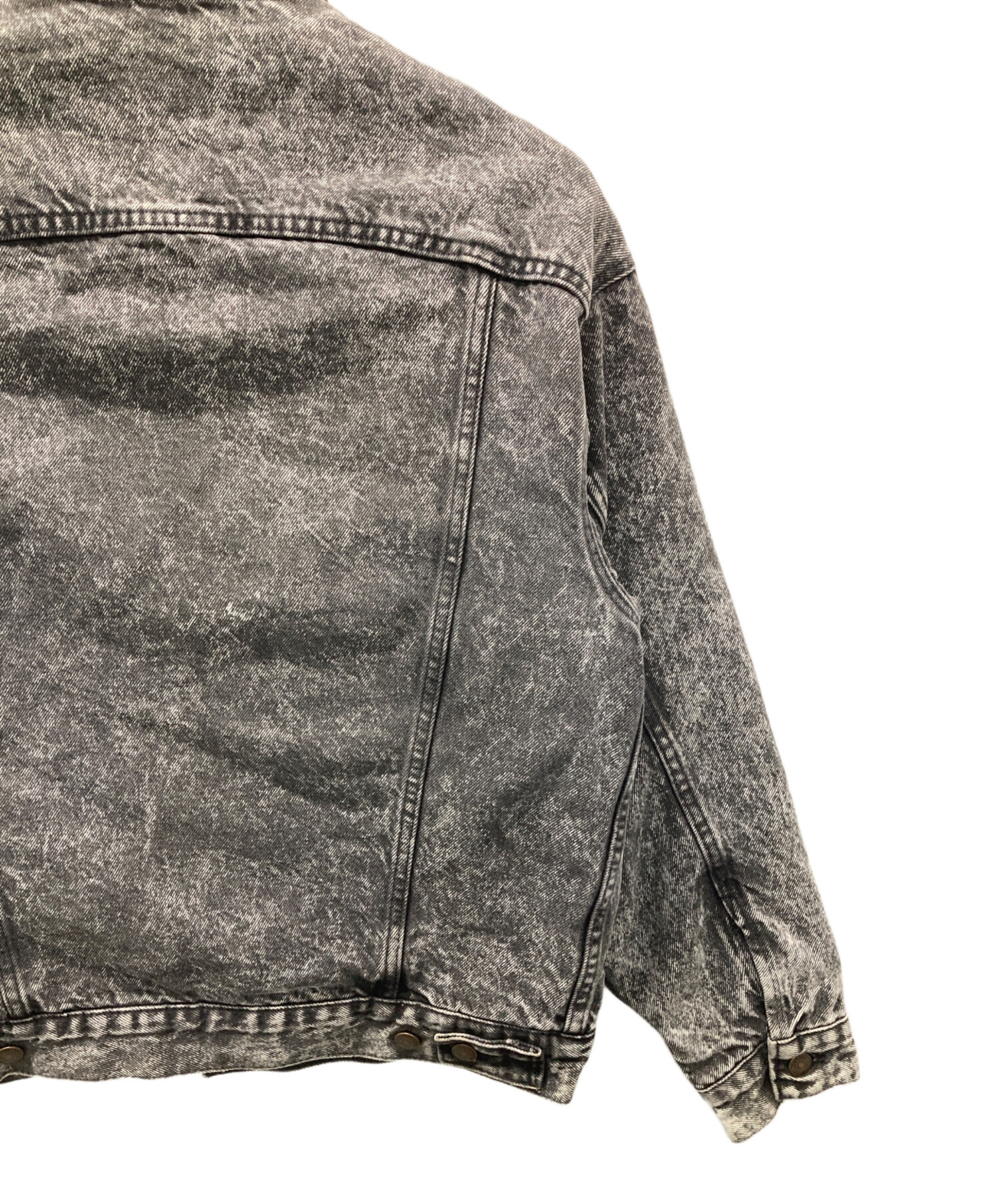 levi's リーバイス　デニムジャケット　ケミカルウォシュ　99年アメリカ製 中古・古着通販】LEVI'S (リーバイス) 90's裏ネル付ケミカルデニム