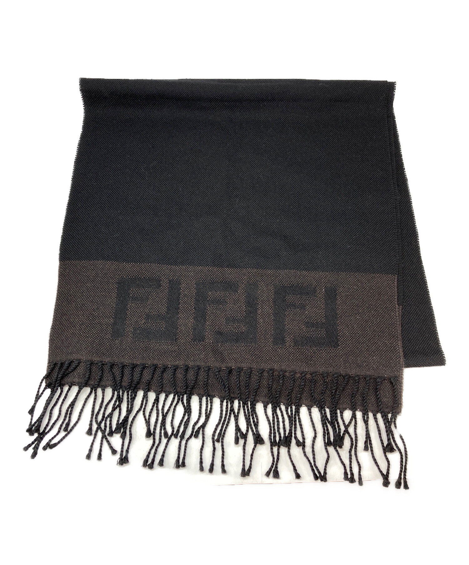 中古・古着通販】FENDI (フェンディ) ズッカマフラー ブラック