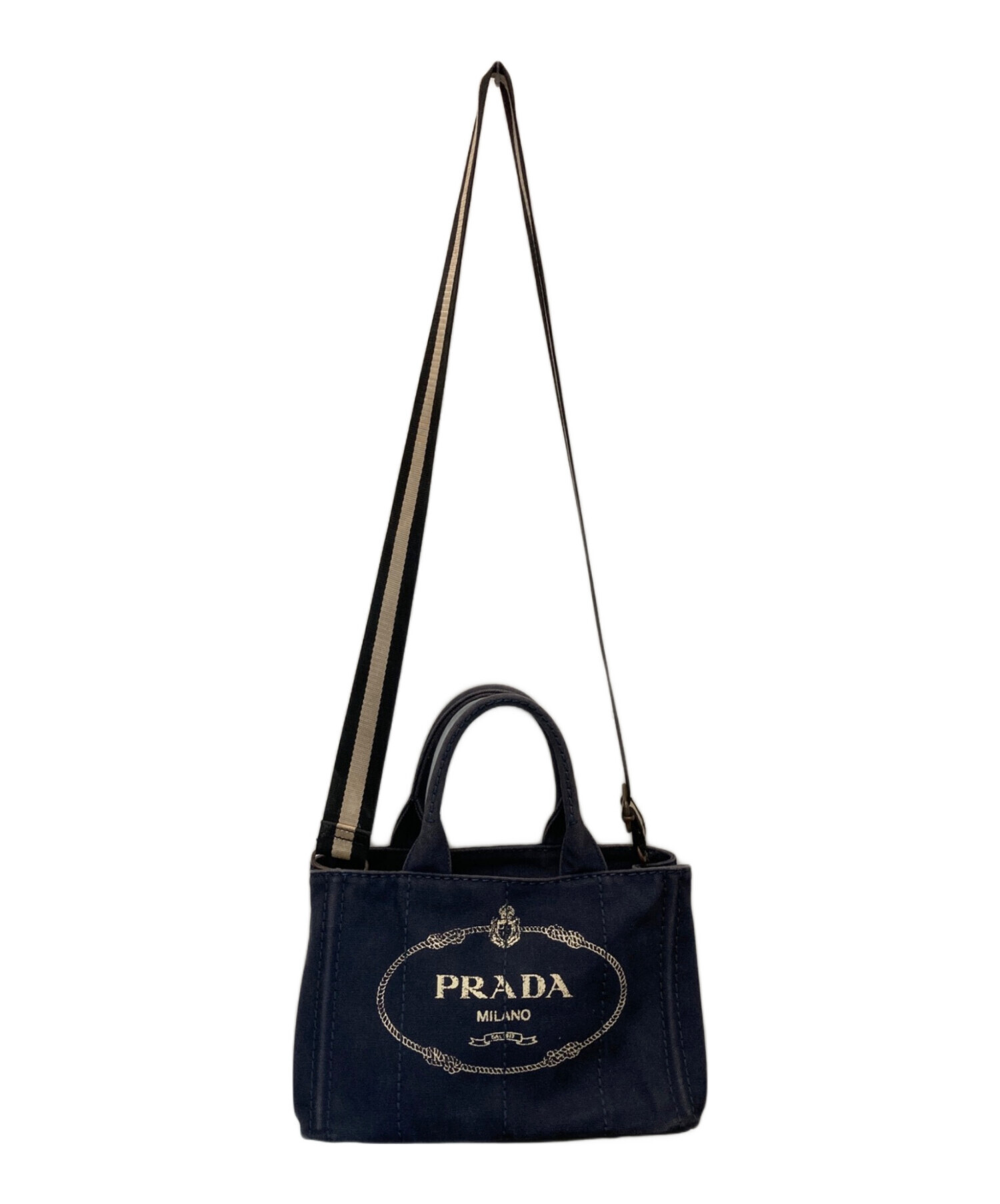 中古・古着通販】PRADA (プラダ) カナパ2WAYキャンバストートバッグ