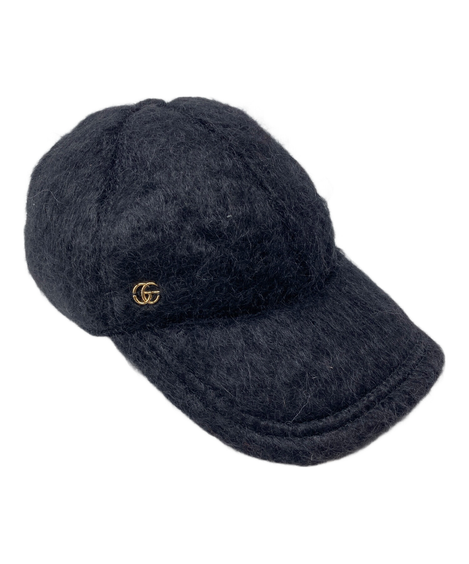 中古・古着通販】GUCCI (グッチ) モヘアキャップ ブラック｜ブランド