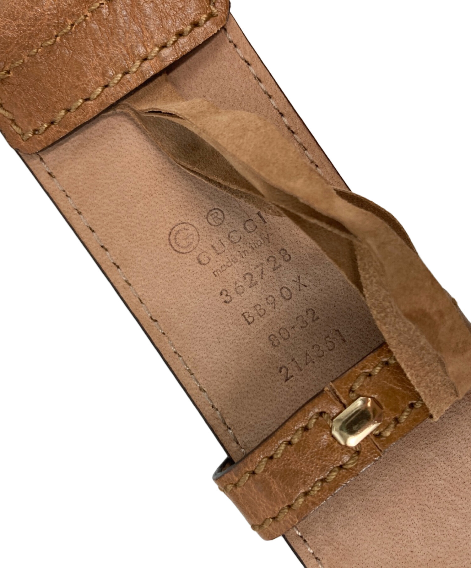 中古・古着通販】GUCCI (グッチ) GGバックルレザーベルト｜ブランド