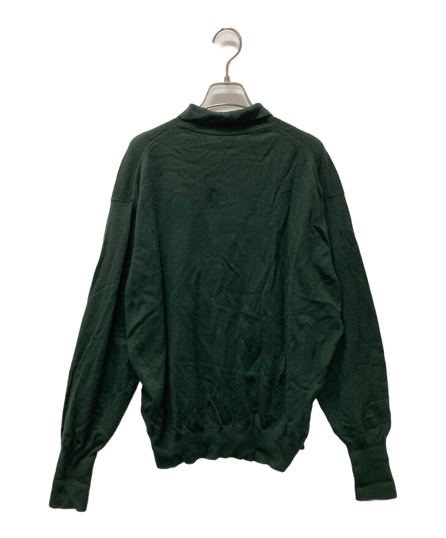 中古・古着通販】A.PRESSE (アプレッセ) L/S Knit Polo Shirt グリーン