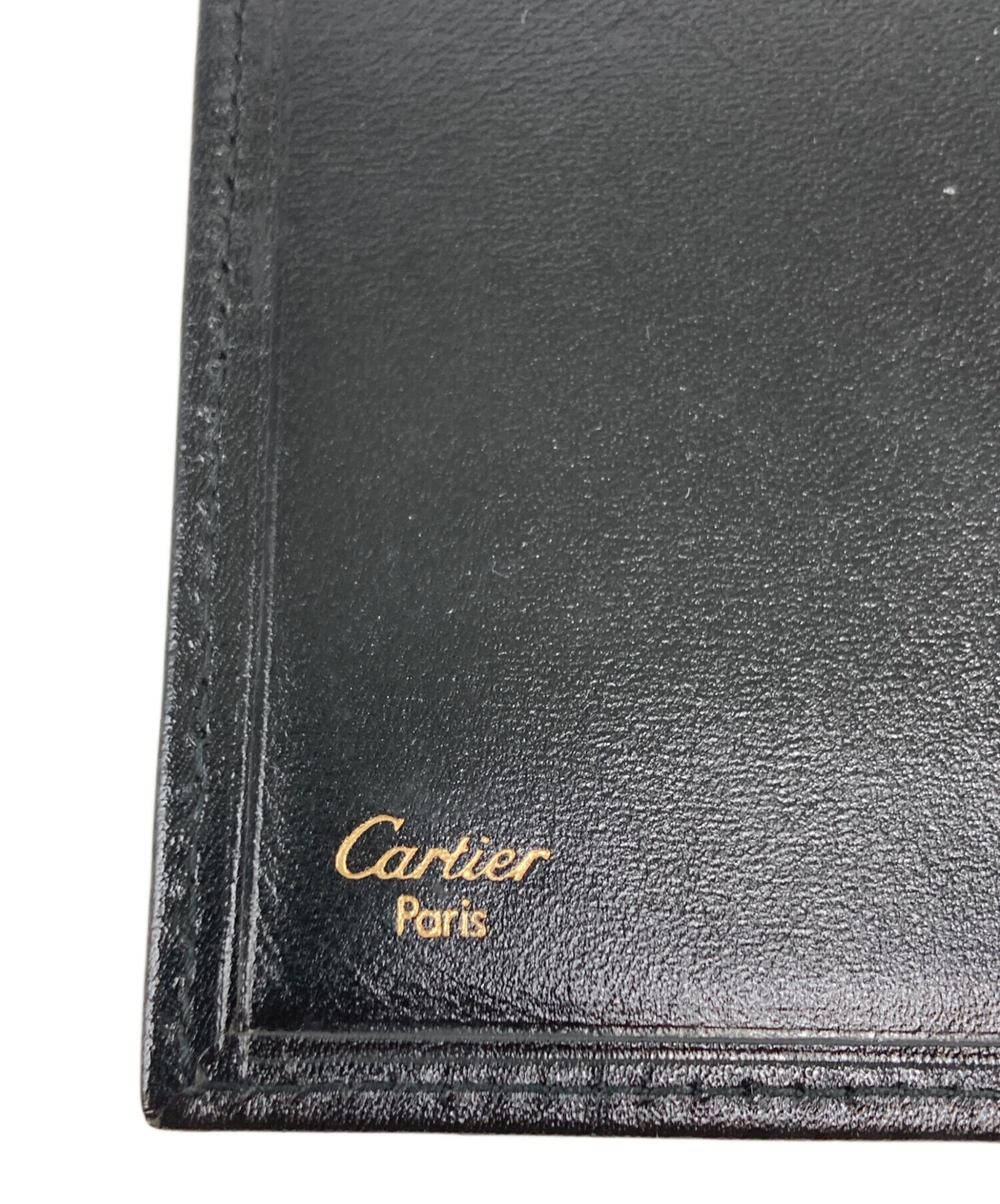 【早い者勝ち‼︎新品‼︎】カルティエ 折財布Cartier 本革レザー　ブラック 中古・古着通販】Cartier (カルティエ) 長財布 ブラック｜ブランド