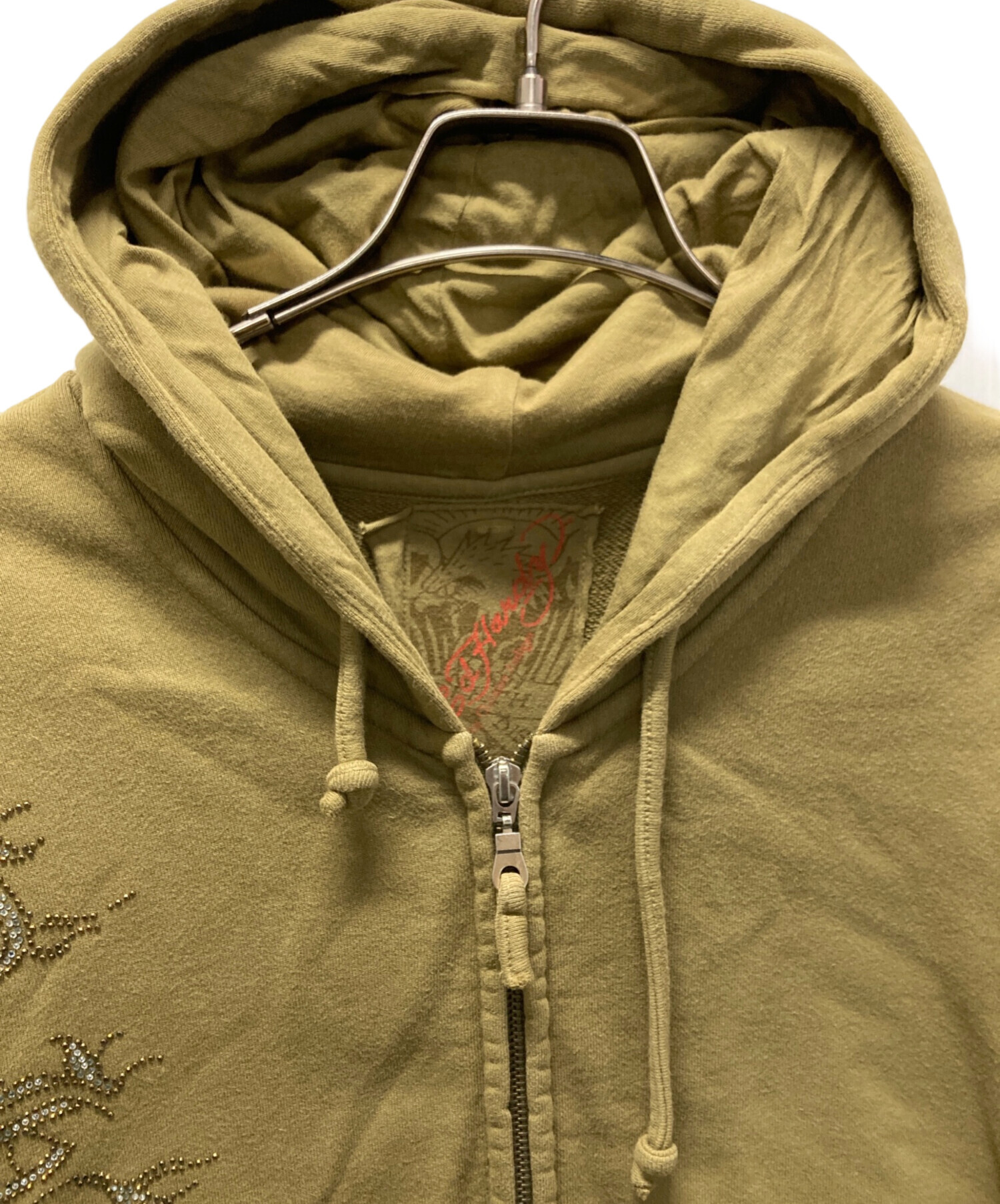 中古・古着通販】ED HARDY (エド ハーディー) スカルビジュージップ 