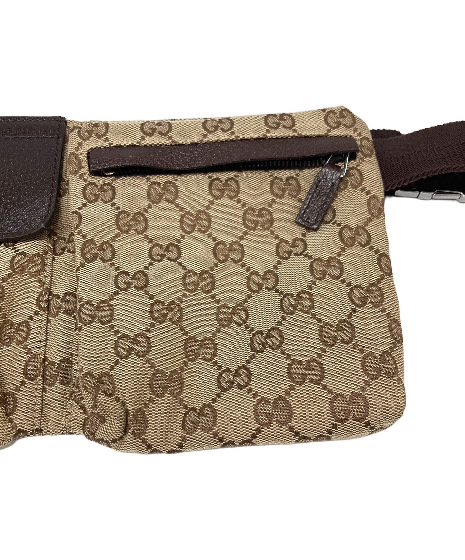 中古・古着通販】GUCCI (グッチ) GGキャンバス ウエストポーチ