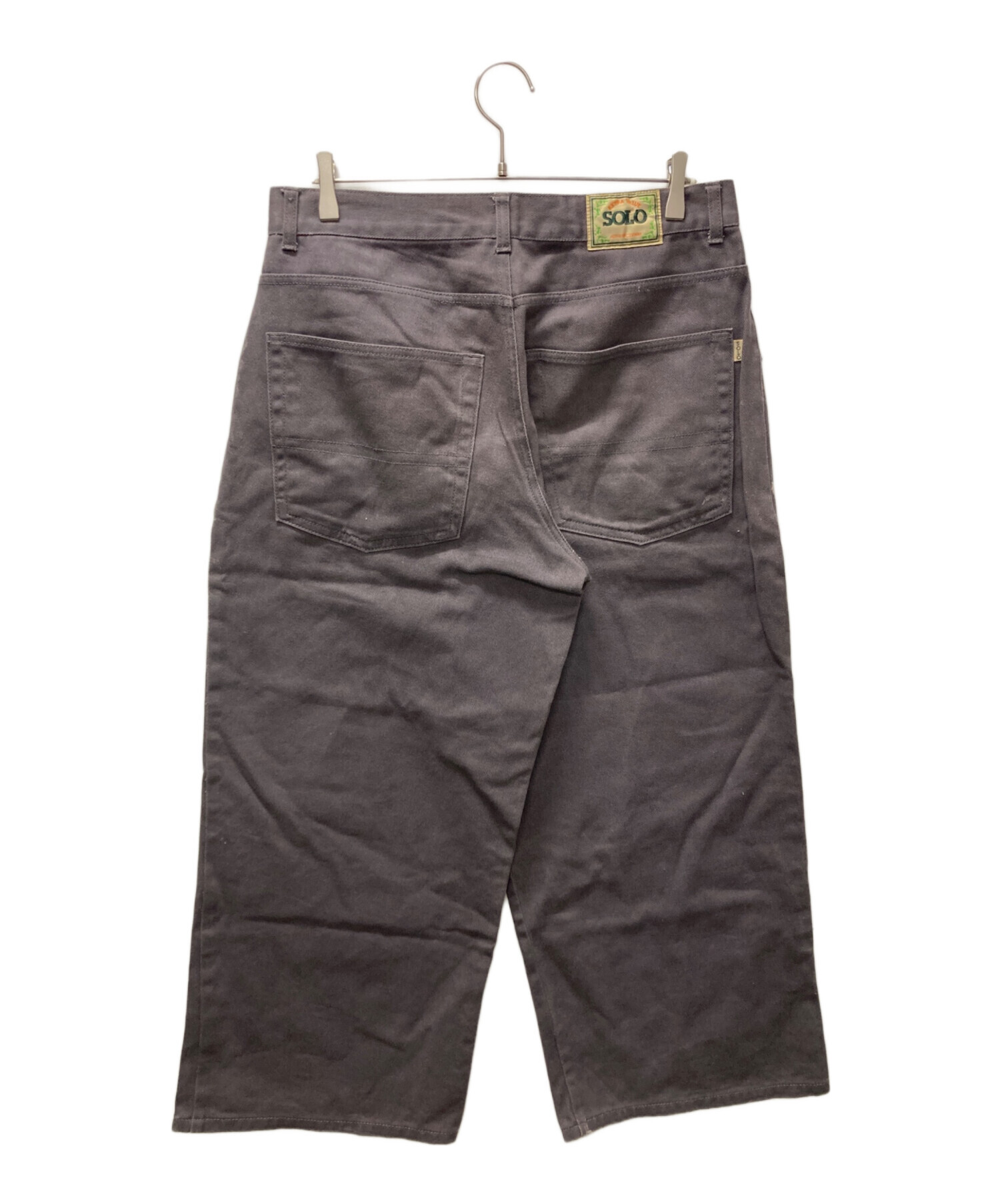 中古・古着通販】SOLO SEMORE (ソロセモア) バギーデニムパンツ グレー
