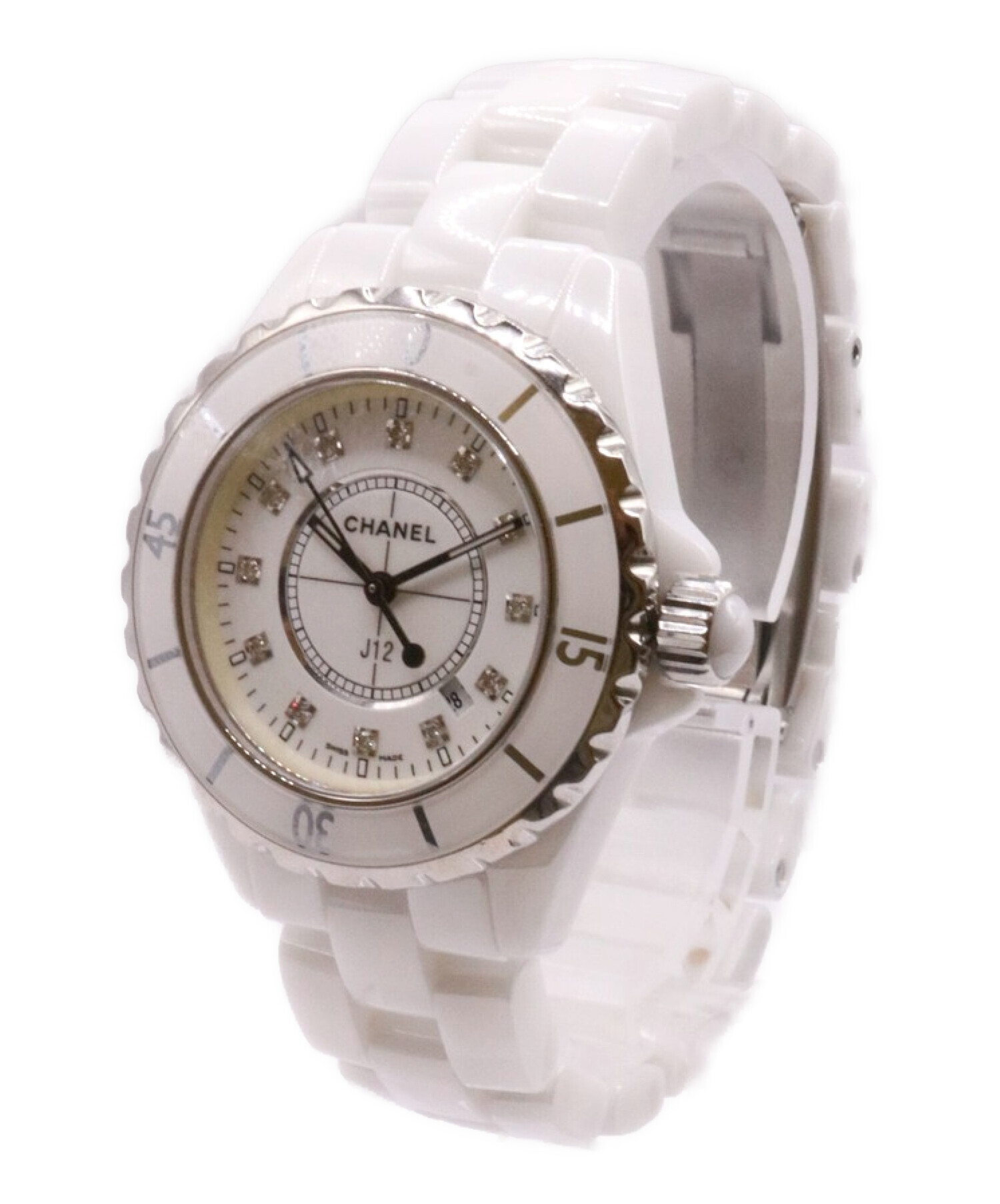 中古・古着通販】CHANEL (シャネル) J12 12Pダイヤモンドデイト 