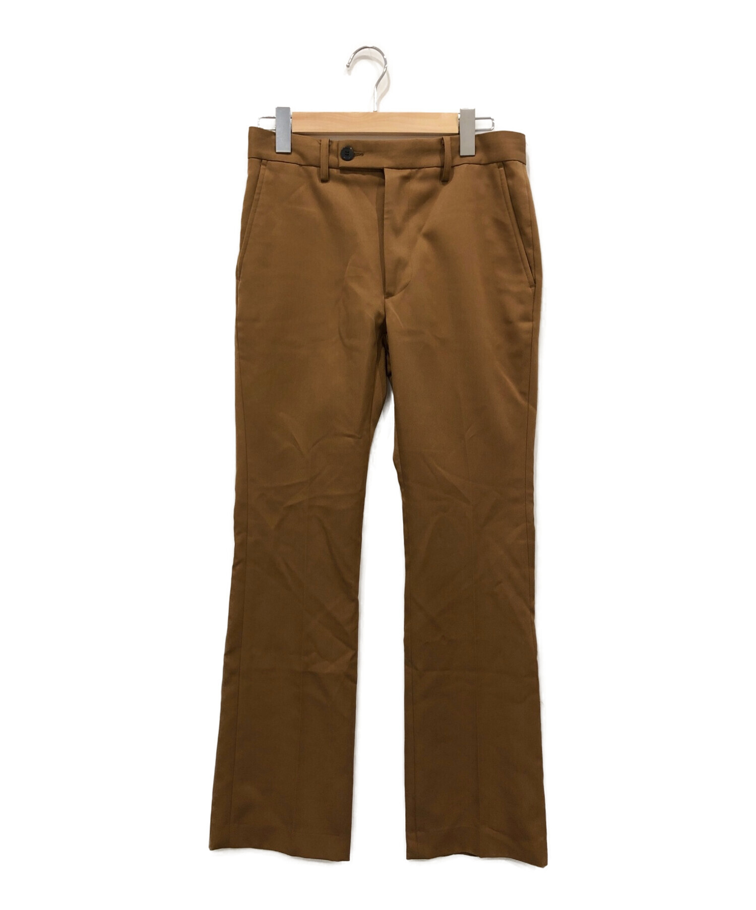 allege アレッジ　フレアパンツ　スラックス 中古・古着通販】ALLEGE (アレッジ) フレアスラックスパンツ ブラウン