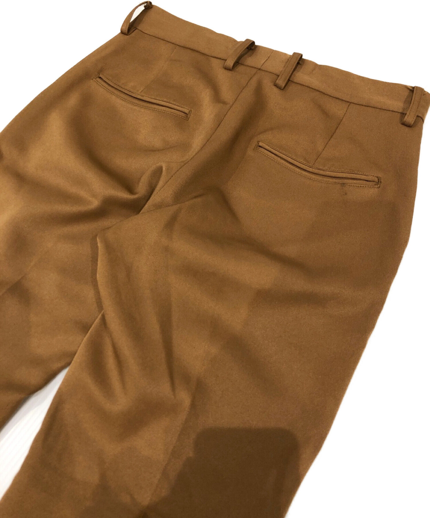 allege アレッジ　フレアパンツ　スラックス 中古・古着通販】ALLEGE (アレッジ) フレアスラックスパンツ ブラウン