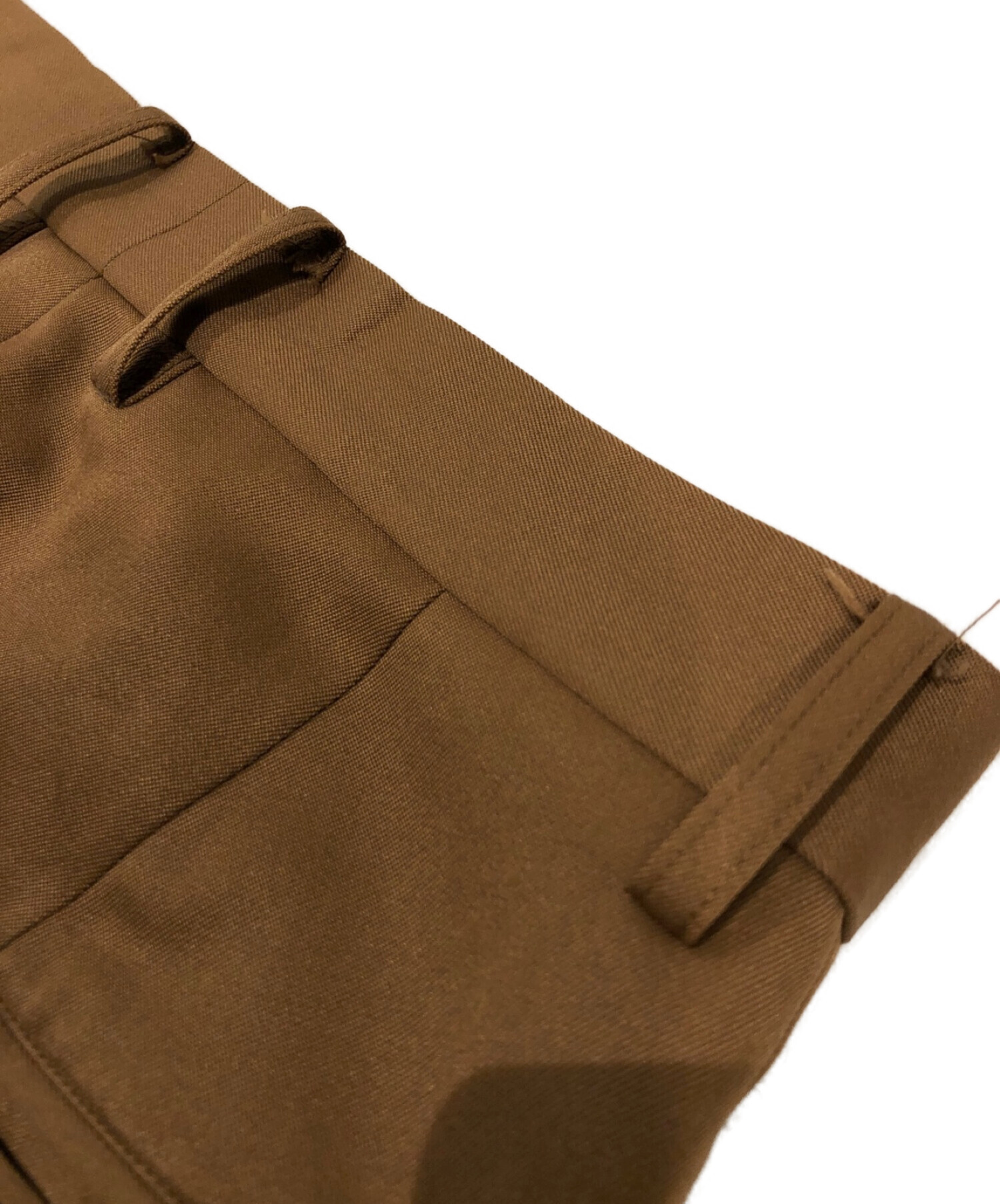 allege アレッジ　フレアパンツ　スラックス 中古・古着通販】ALLEGE (アレッジ) フレアスラックスパンツ ブラウン