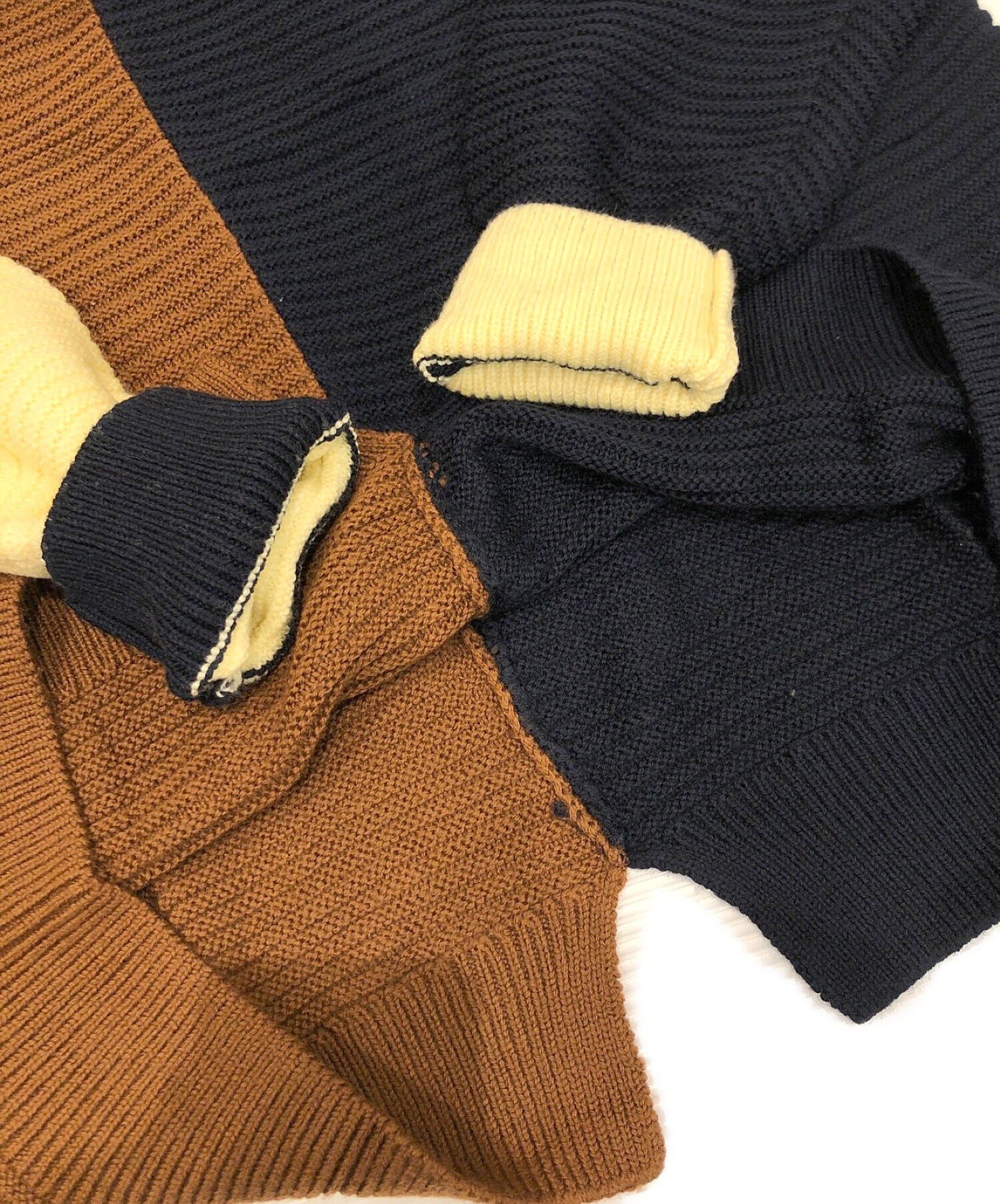 中古・古着通販】CULLNI (クルニ) プルオーバーニット ネイビー