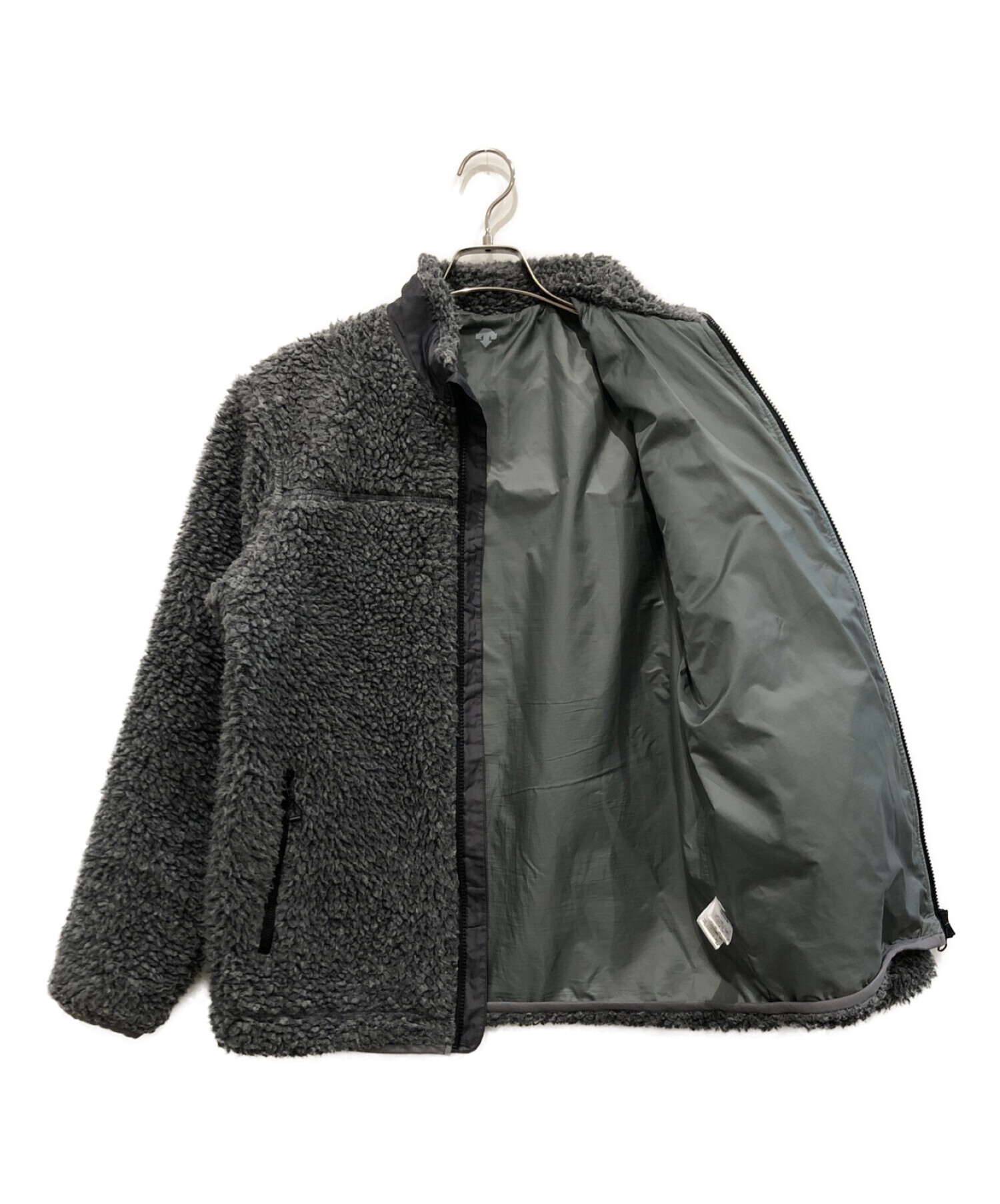 中古・古着通販】DESCENTE (デサント) ボアジャケット グレー サイズ:M 