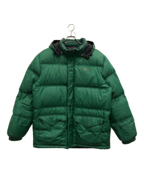 超希少】 LACOSTE グリーン ダウンジャケットLサイズ