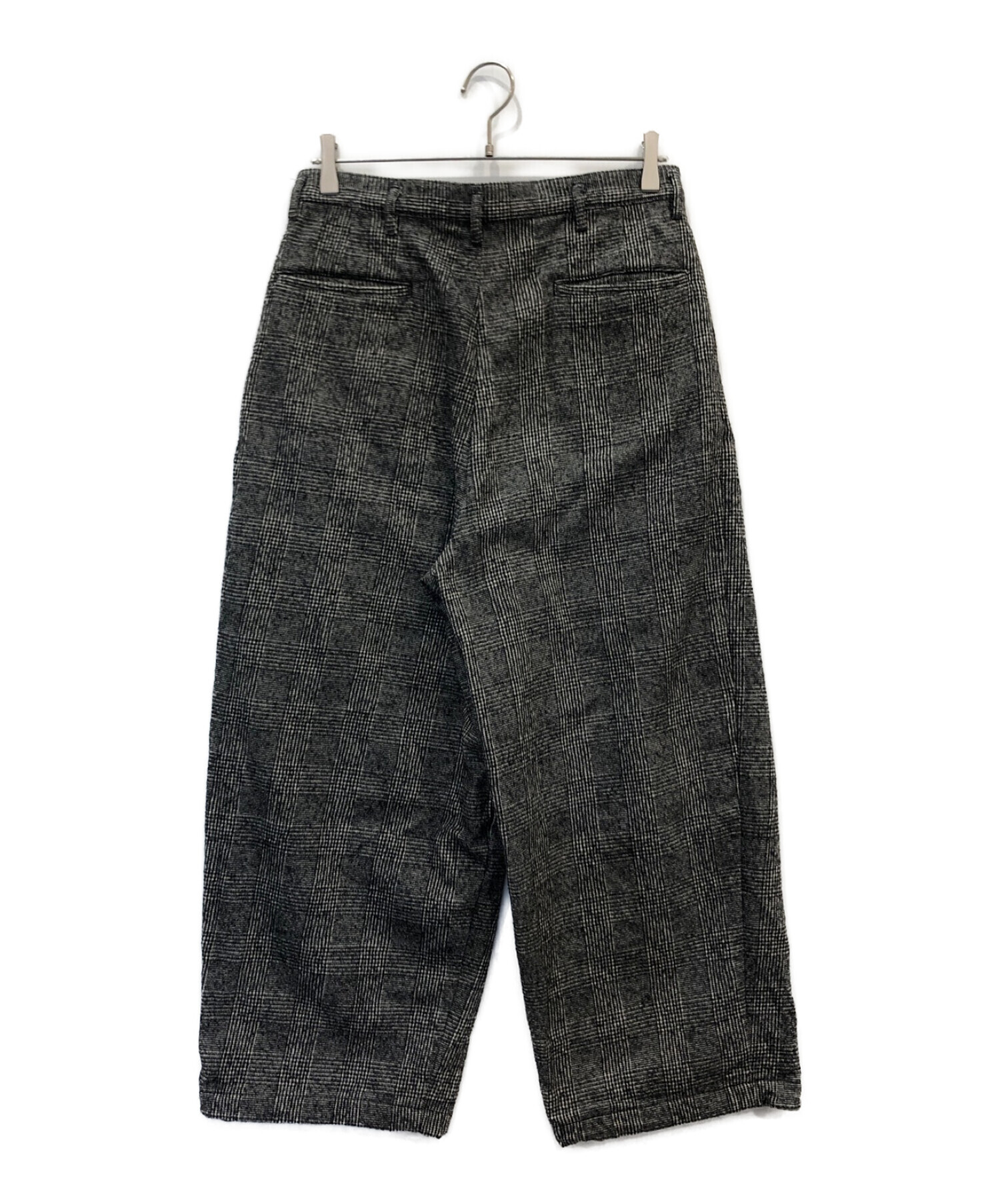marka / TUCK WIDE PANTS/1/コットン/GRY/チェック/M19D-02PT01C 中古・古着通販】MARKA (マーカ) TUCK WIDE PANTS - co/w twill グレー