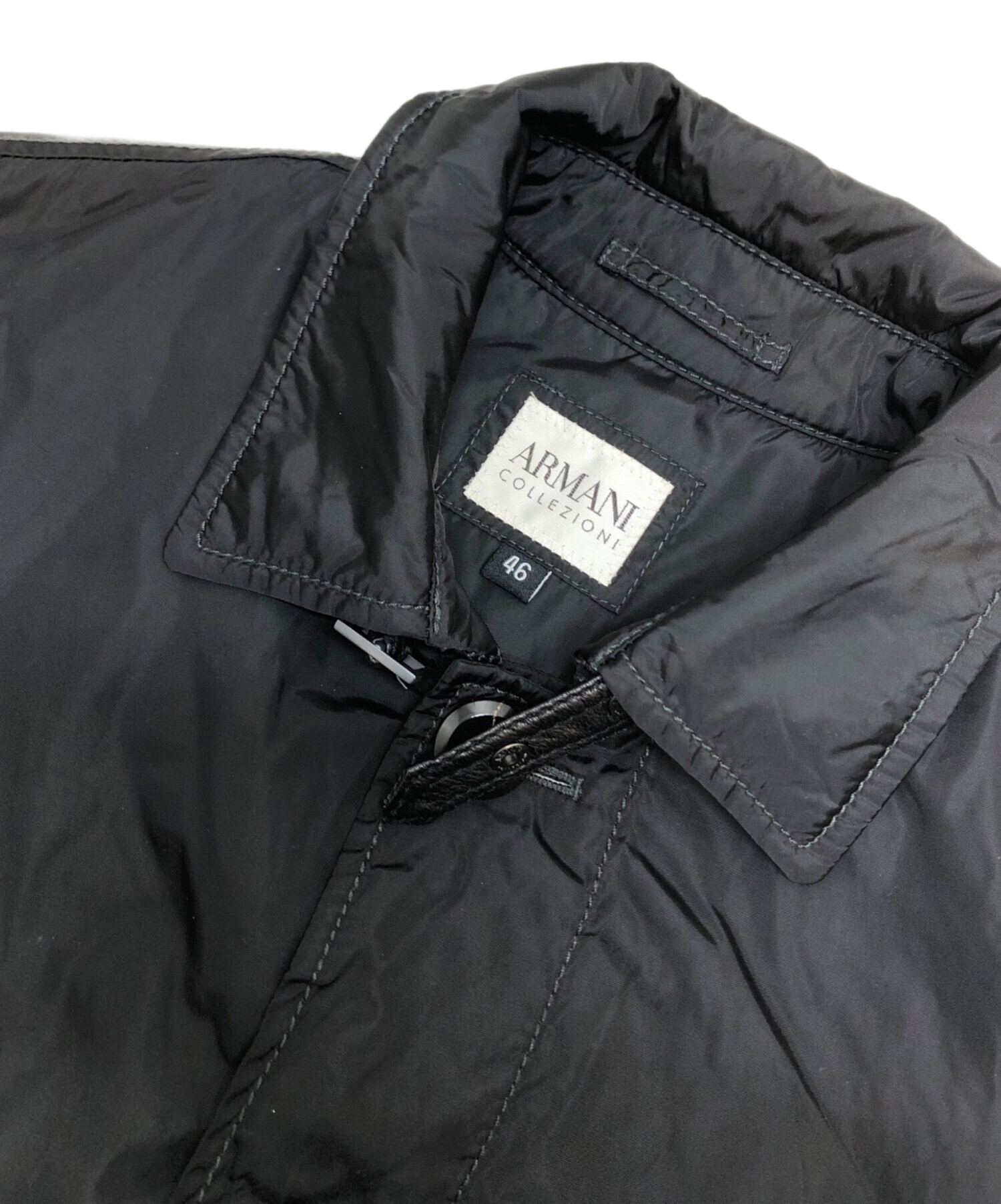 春夏物68，000円新品ARMANI COLLEZIONI★楽ちんゴム伸縮ウエスト！ビュンビュン伸縮する太テーパードデニム【48＝32～34インチ】