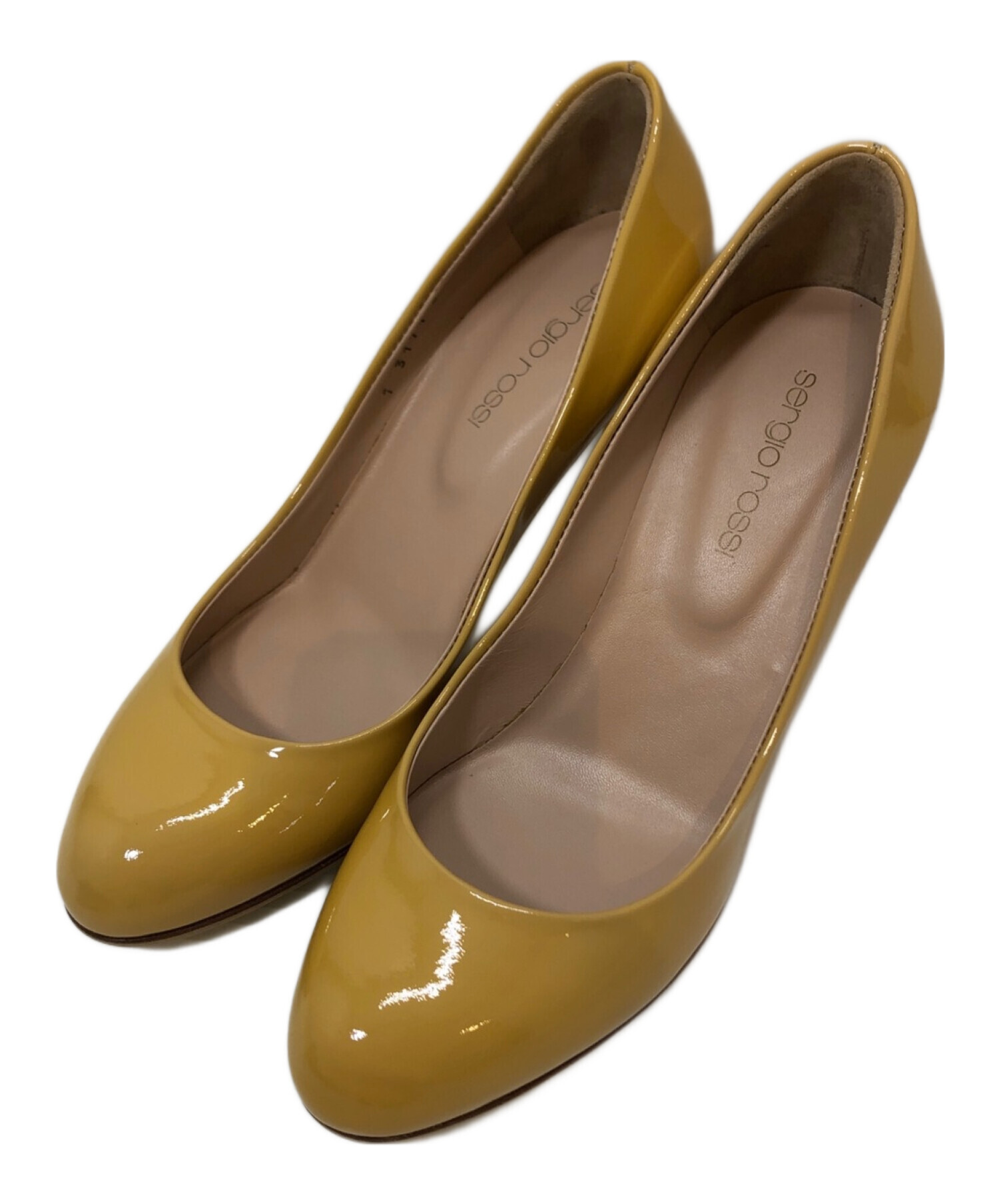 Size 37★美品★セルジオロッシ★エナメルパンプス★ セルジオロッシ エナメルパンプス 35.5 ヒール高5センチ