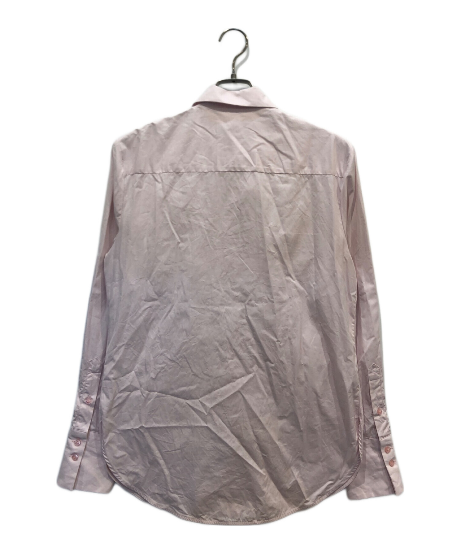 中古・古着通販】MSGM (エムエスジーエム) フリルシャツ ピンク サイズ