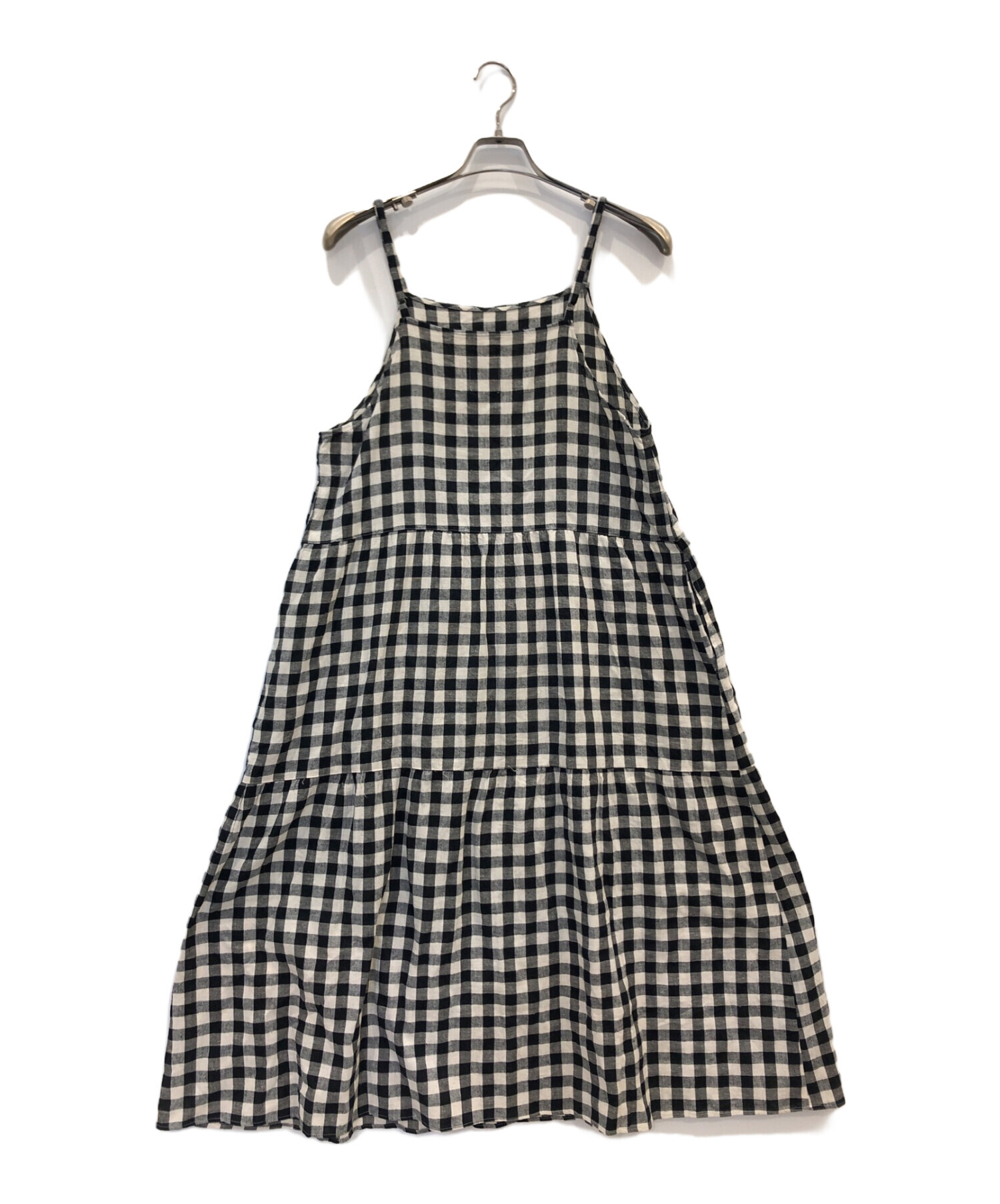 オオカミとフクロウ チェック柄ロングワンピース オオカミとフクロウ チェックワンピース ダンディオオカミとフクロウ