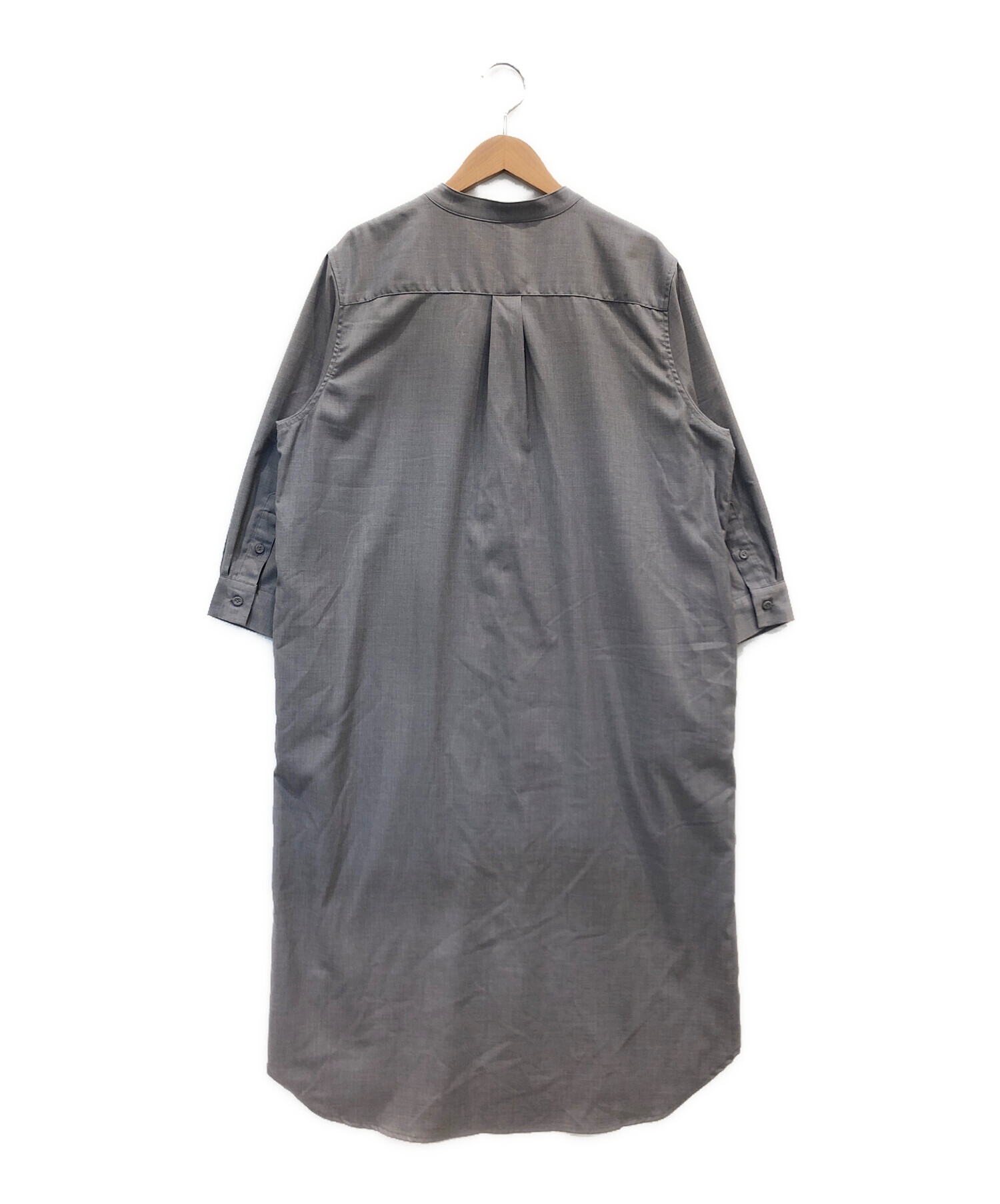 中古・古着通販】SOEJU (ソージュ) バンドカラーシャツワンピース