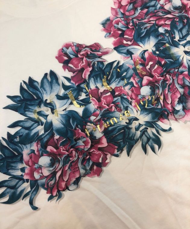 中古・古着通販】GUCCI (グッチ) フラワープリントTシャツ ホワイト 