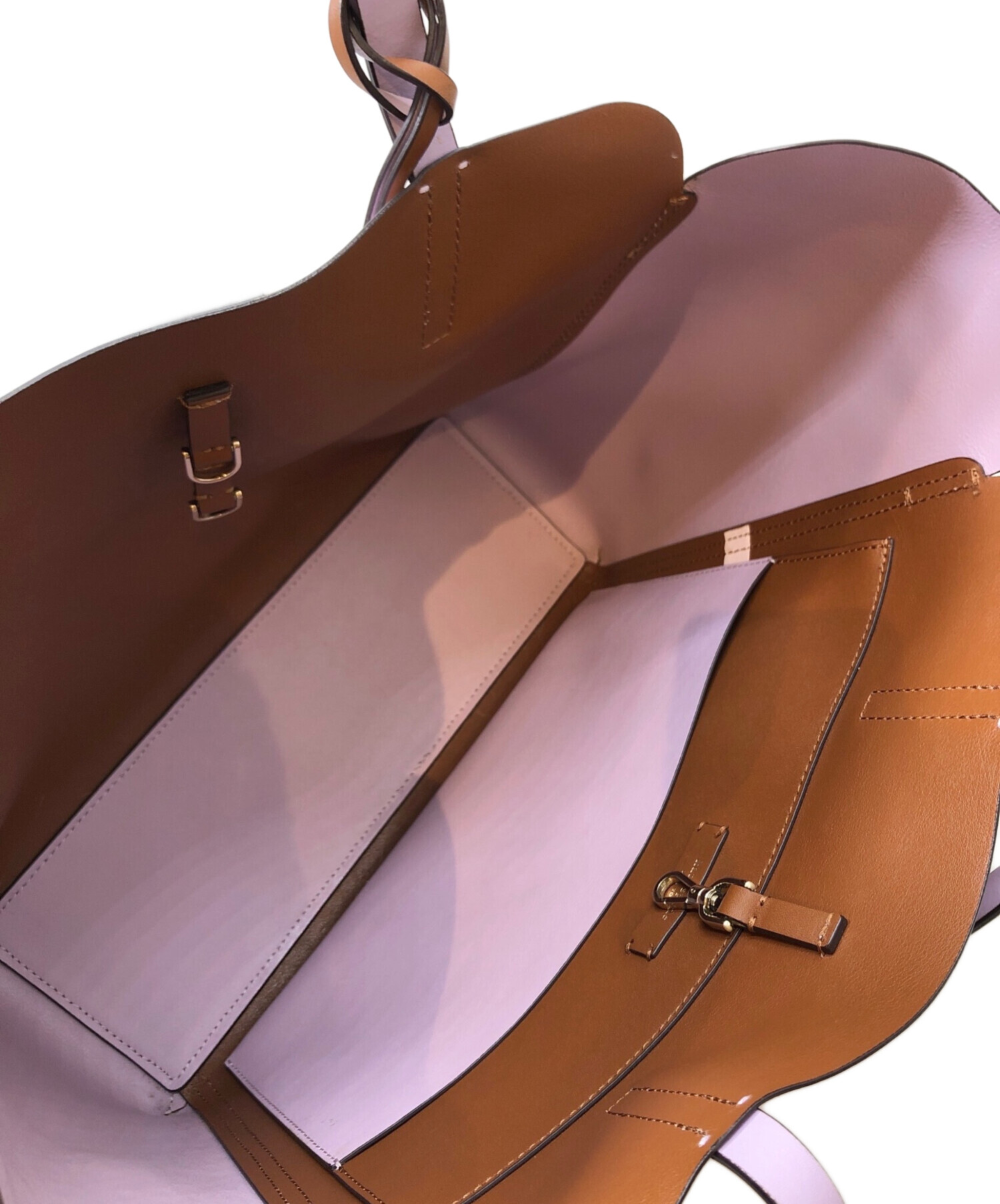 ケイトスペードトートバッグバイカラーブラウン