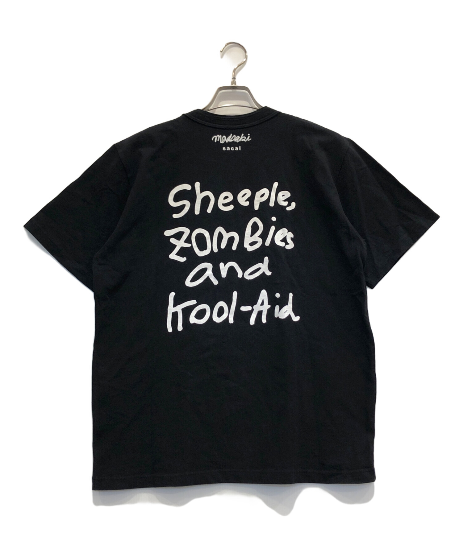 中古・古着通販】sacai (サカイ) MADSAKI プリント Tシャツ ブラック