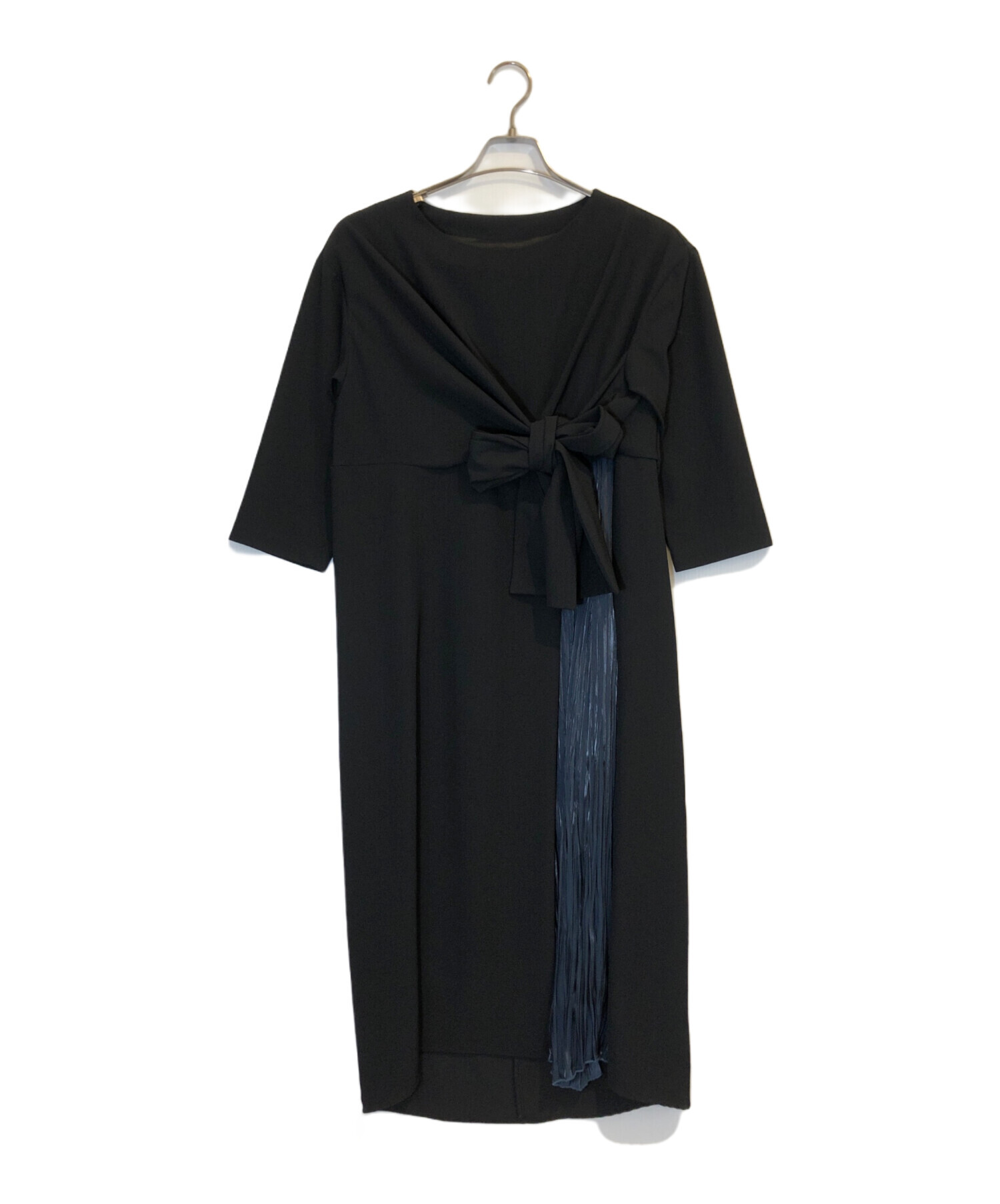 中古・古着通販】ELENDEEK (エレンディーク) KNOT PLEATS LOP ブラック 