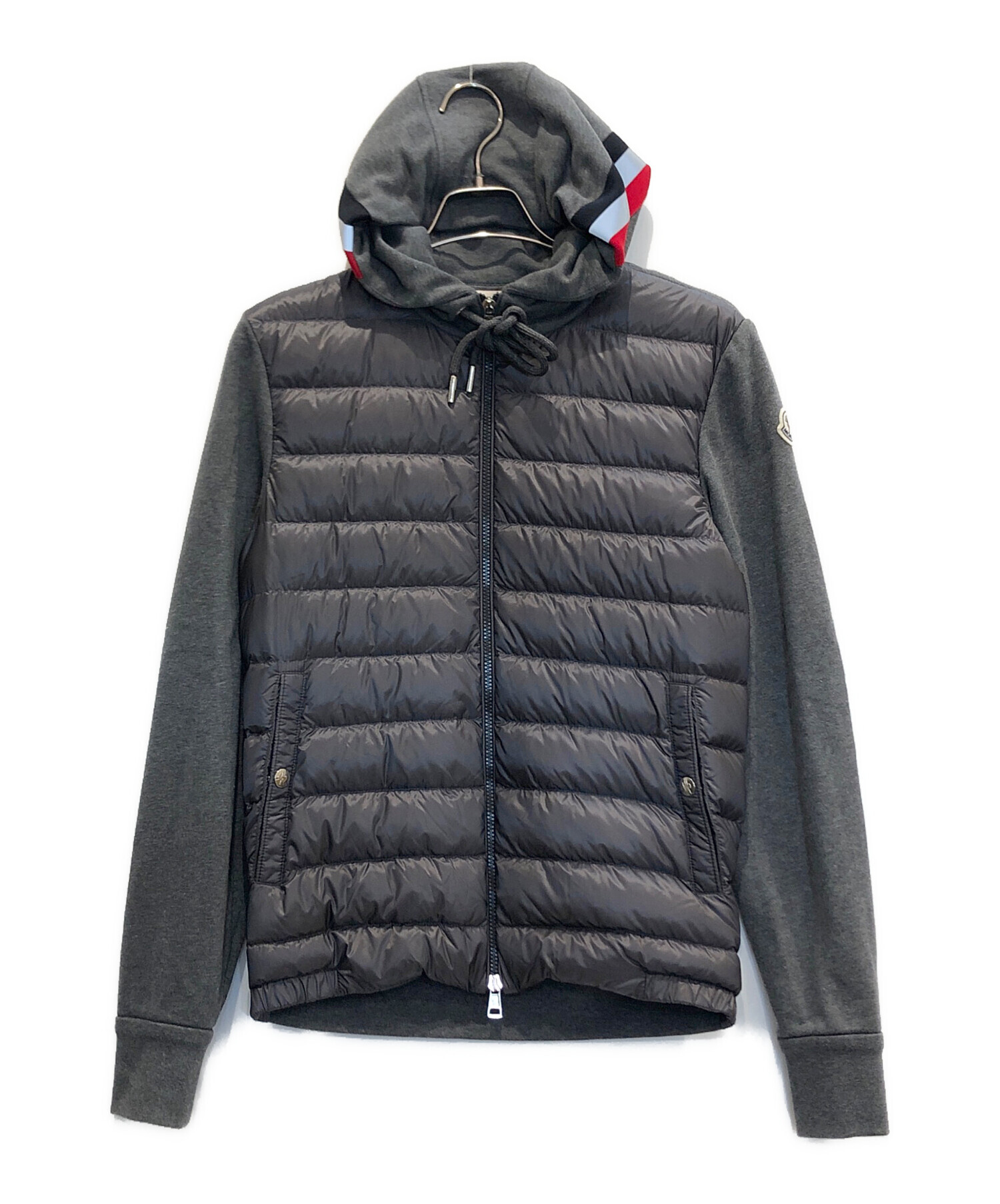 中古・古着通販】MONCLER (モンクレール) スウェット 切替 ダウン