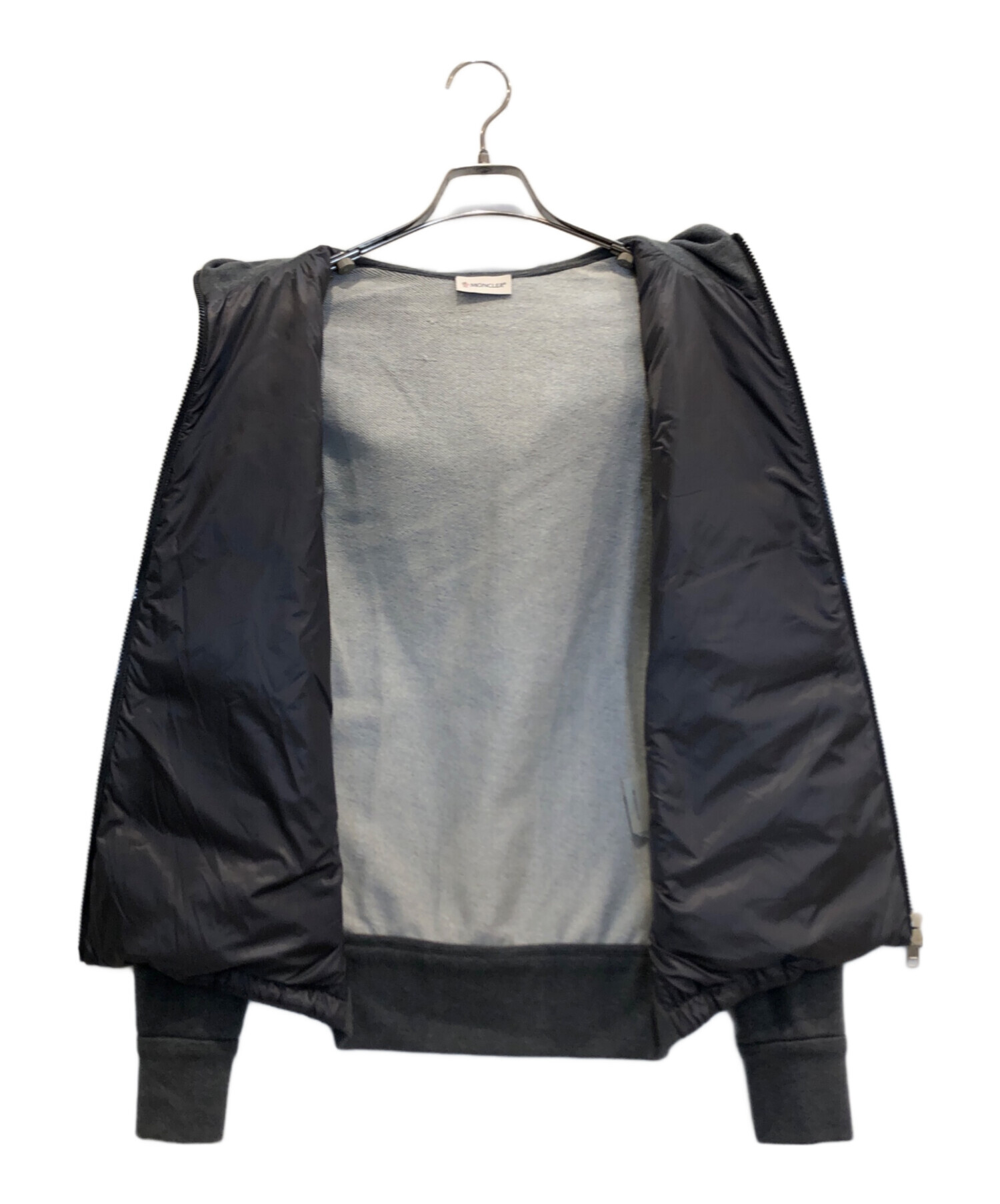 中古・古着通販】MONCLER (モンクレール) スウェット 切替 ダウン