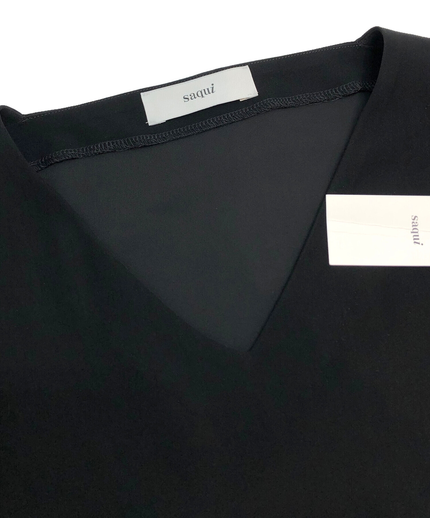 中古・古着通販】saqui (サキ) Vネックドルマンスリーブワンピース 