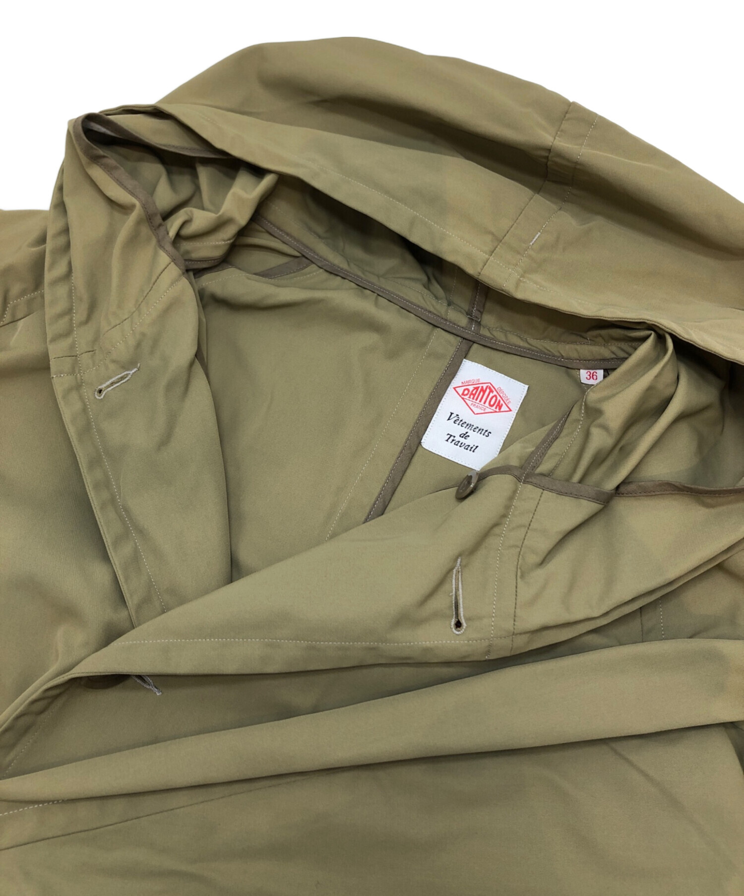 【新作】【新品】【タグ付き】no. b フーデットコート　ベージュ　サイズ36 中古・古着通販】DANTON (ダントン) フーデッドコート ベージュ