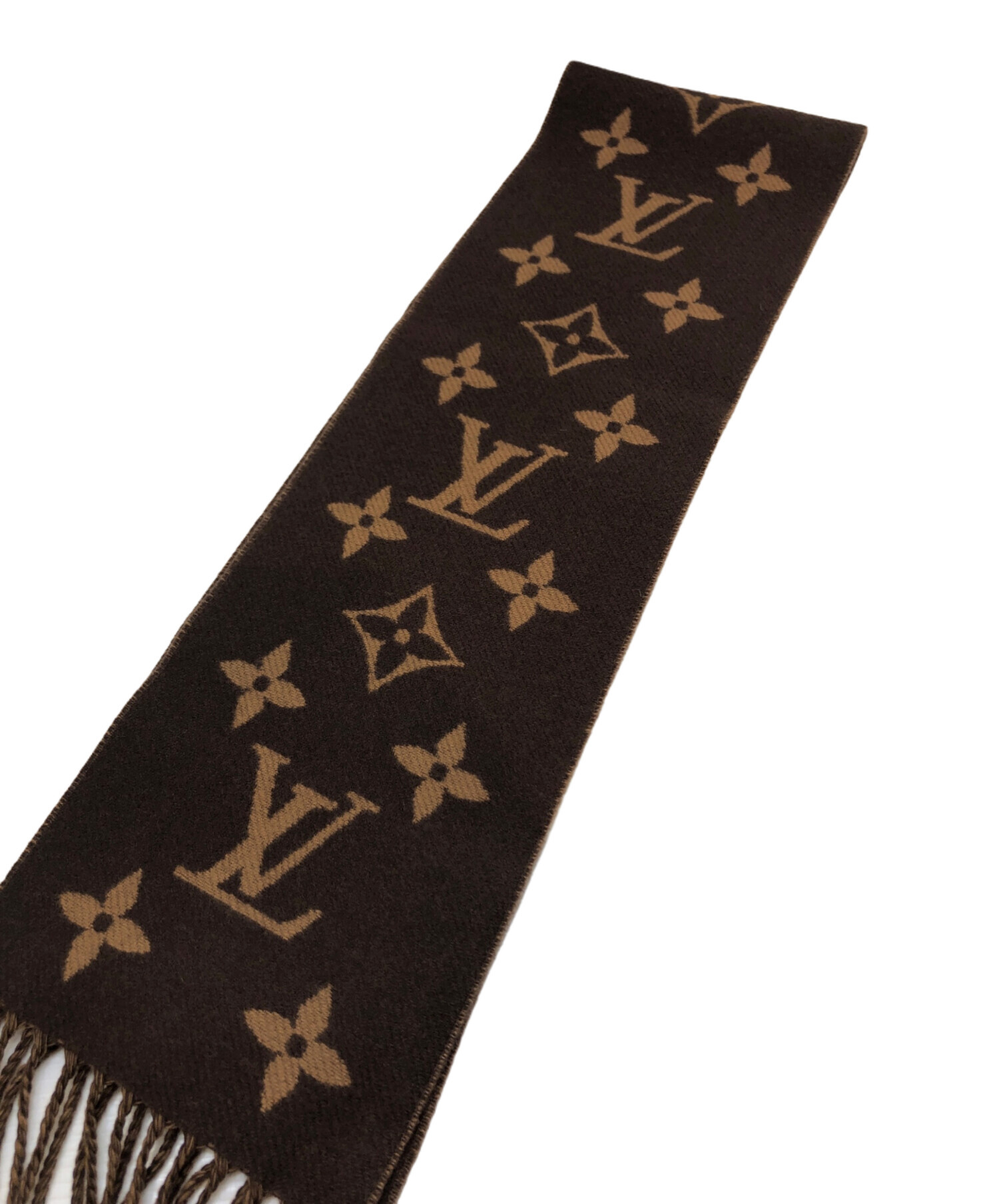 LOUIS VUITTON ブラウン マフラー すぐ届く＊国内発送【Louis Vuitton】マフラー・レイキャビック (Louis