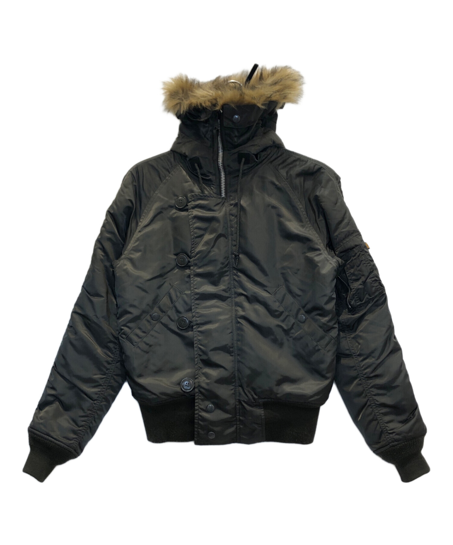 ALPHA、アルファ、N2B、Large、Lサイズ、古着 中古・古着通販】ALPHA (アルファ) N-2Bフライトジャケット ブラック